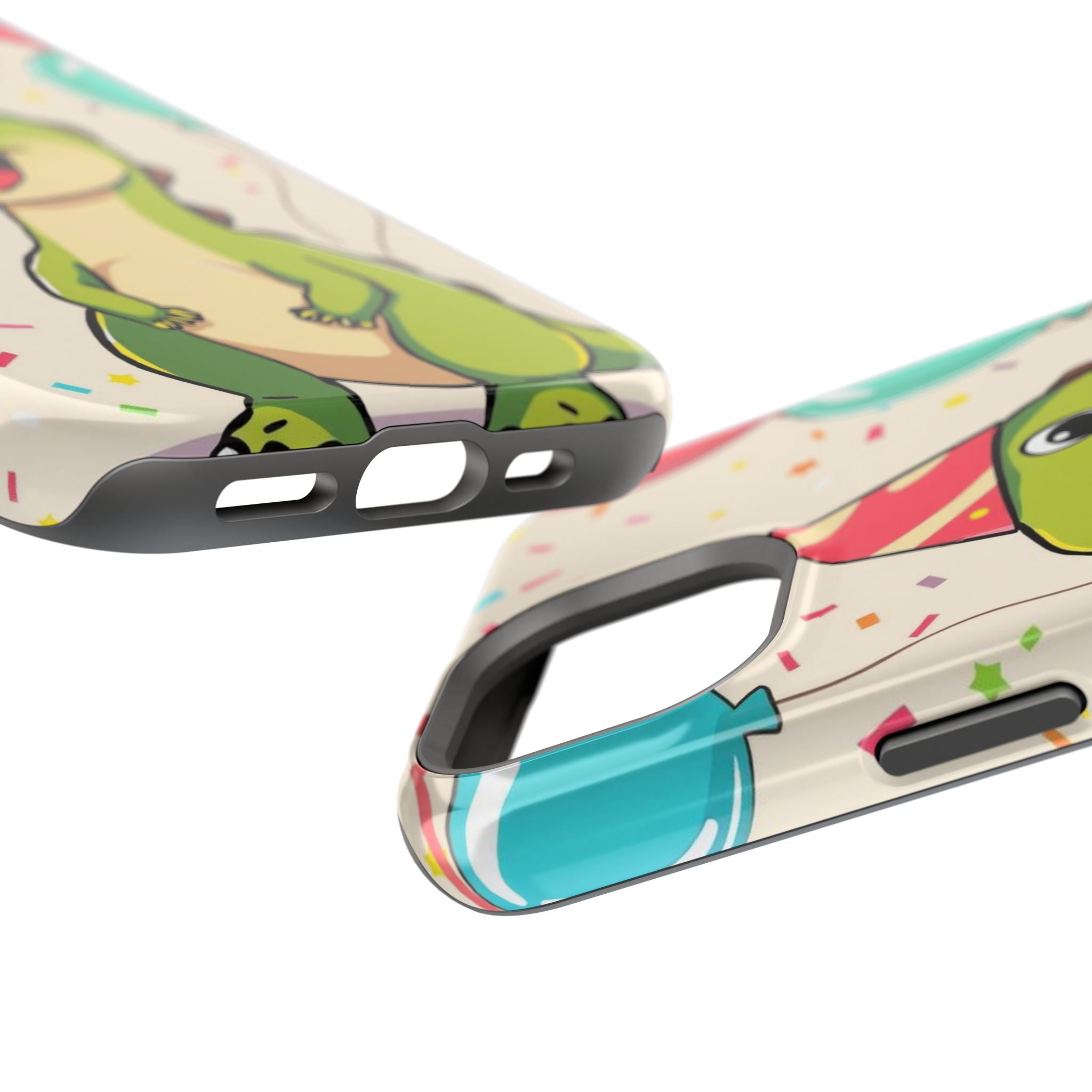 iPhone Dino with Party Hat Kids Fun Phone Case Gift Slim Snap Case · iPhone Case