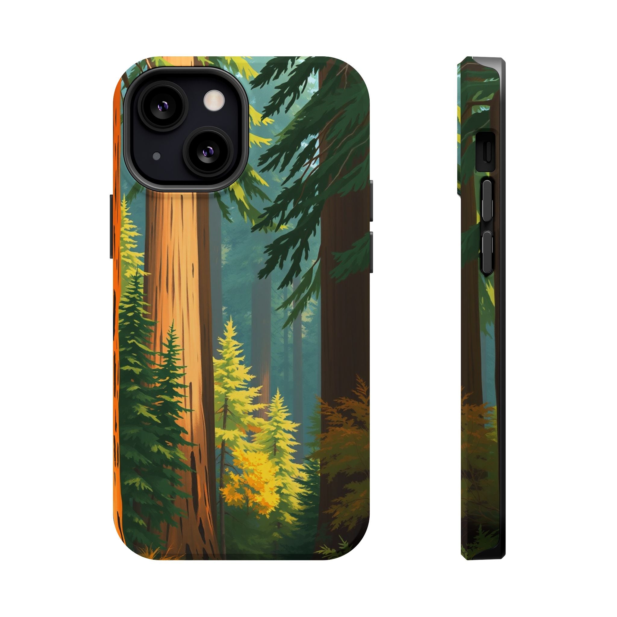 iPhone Redwood Forest Oil Painting Impressionist Clean iPhone Minimal · iPhone C