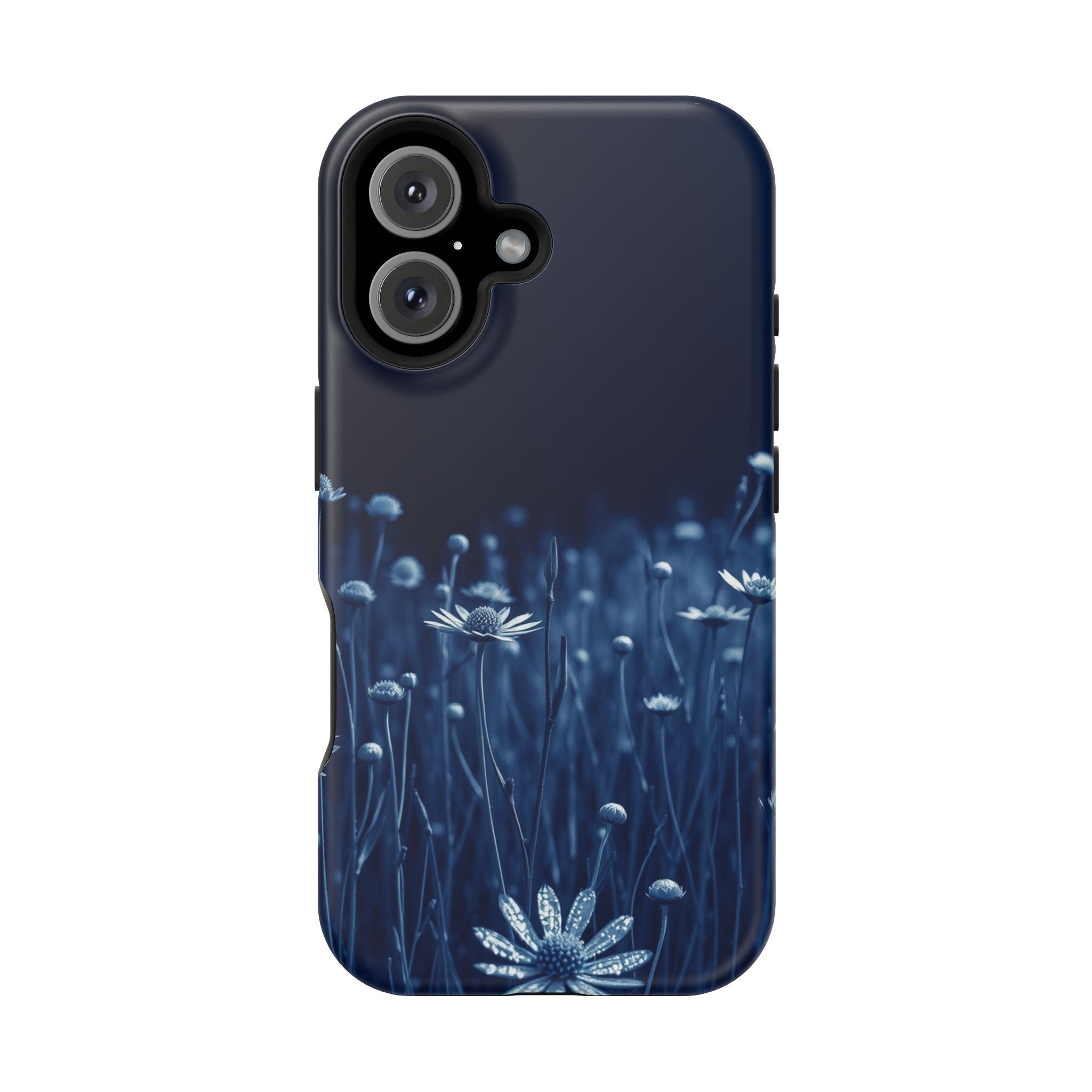 iPhone Midnight Blue And Silver Wildflower Field Clean iPhone Minimal · iPhone C