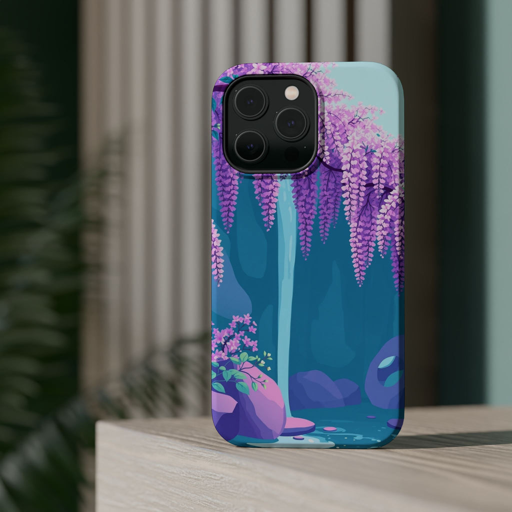 iPhone Wisteria Cascade Pastel Kawaii Slim Everyday Designer Case · iPhone Case