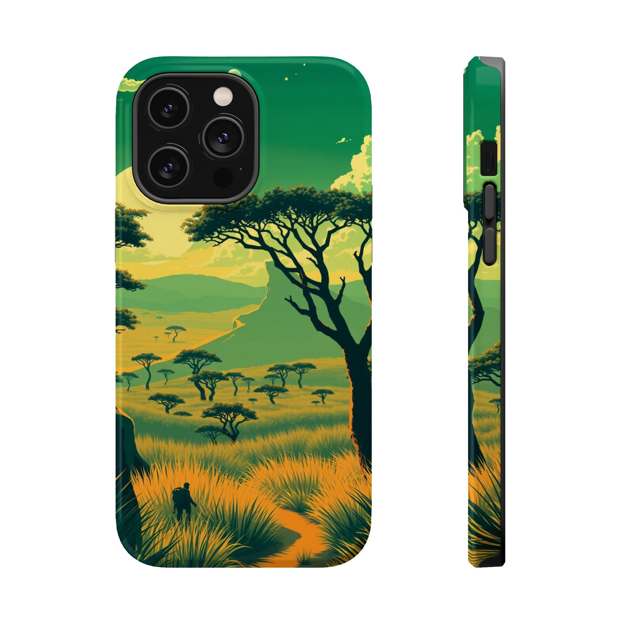 iPhone Savanna Horizon Pixel Art -Bit Slim Everyday Designer Case · iPhone Case