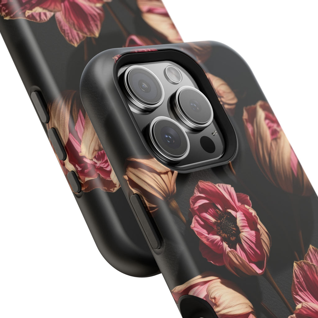 iPhone Dried Flower Flat Lay Electric Art Slim Snap Case · iPhone Case