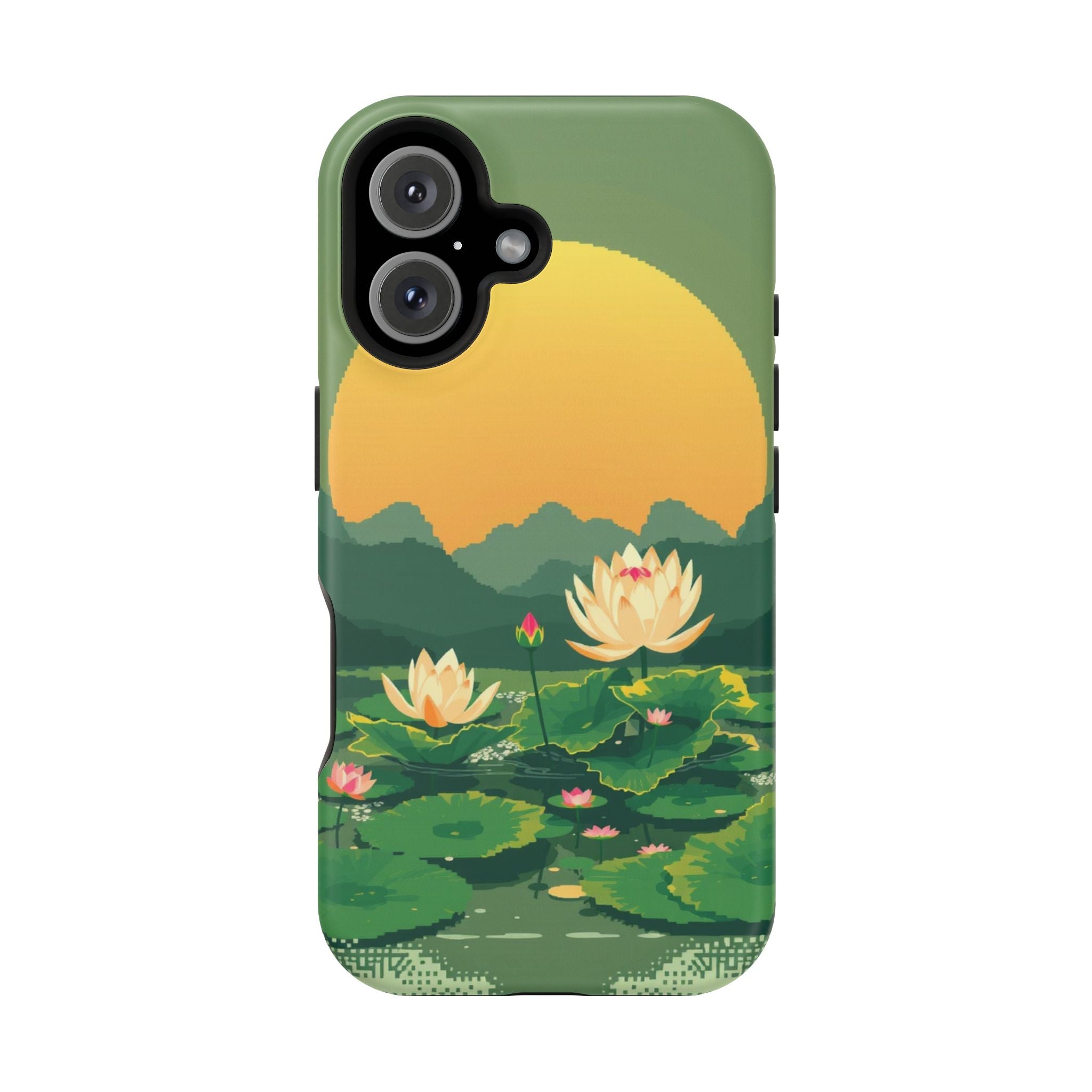iPhone Lotus Pond Enchanted Art Slim Everyday Designer Case · iPhone Case