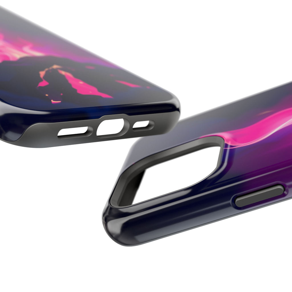 iPhone Cyan And Magenta Wildfire Glow Slim Everyday Designer Case · iPhone Case