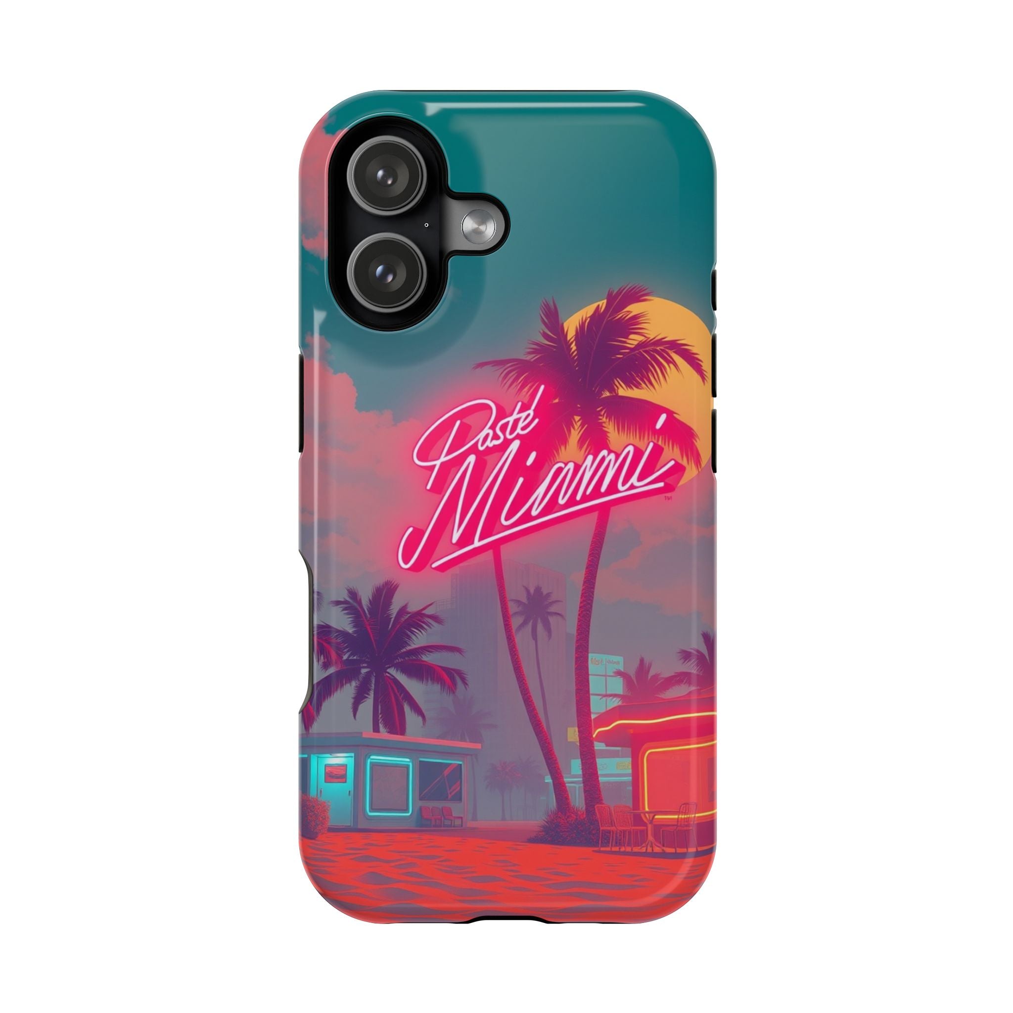 iPhone 1980s Pastel Miami Enchanted Art Slim Everyday Designer Case · iPhone Cas