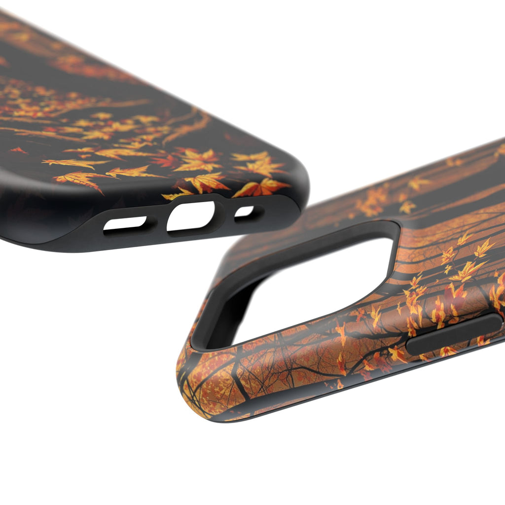 iPhone Autumn Forest Floor Gold Foil Luxury Slim iPhone Everyday · iPhone Case