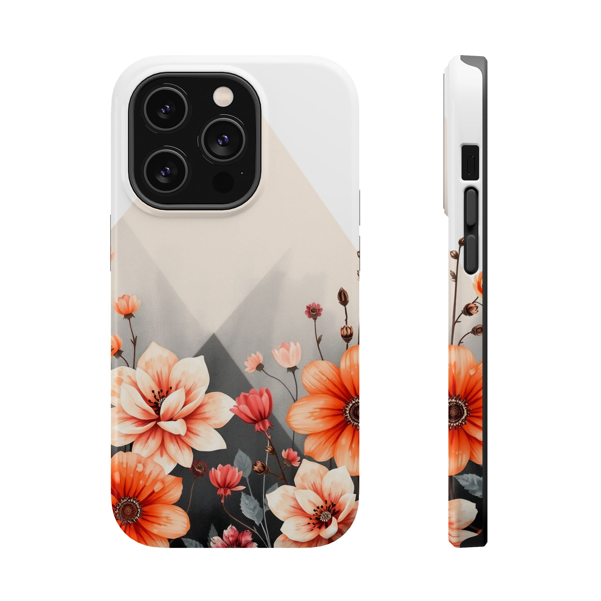 iPhone Floral Geometric Vibrant Design Slim Snap Case · iPhone Case