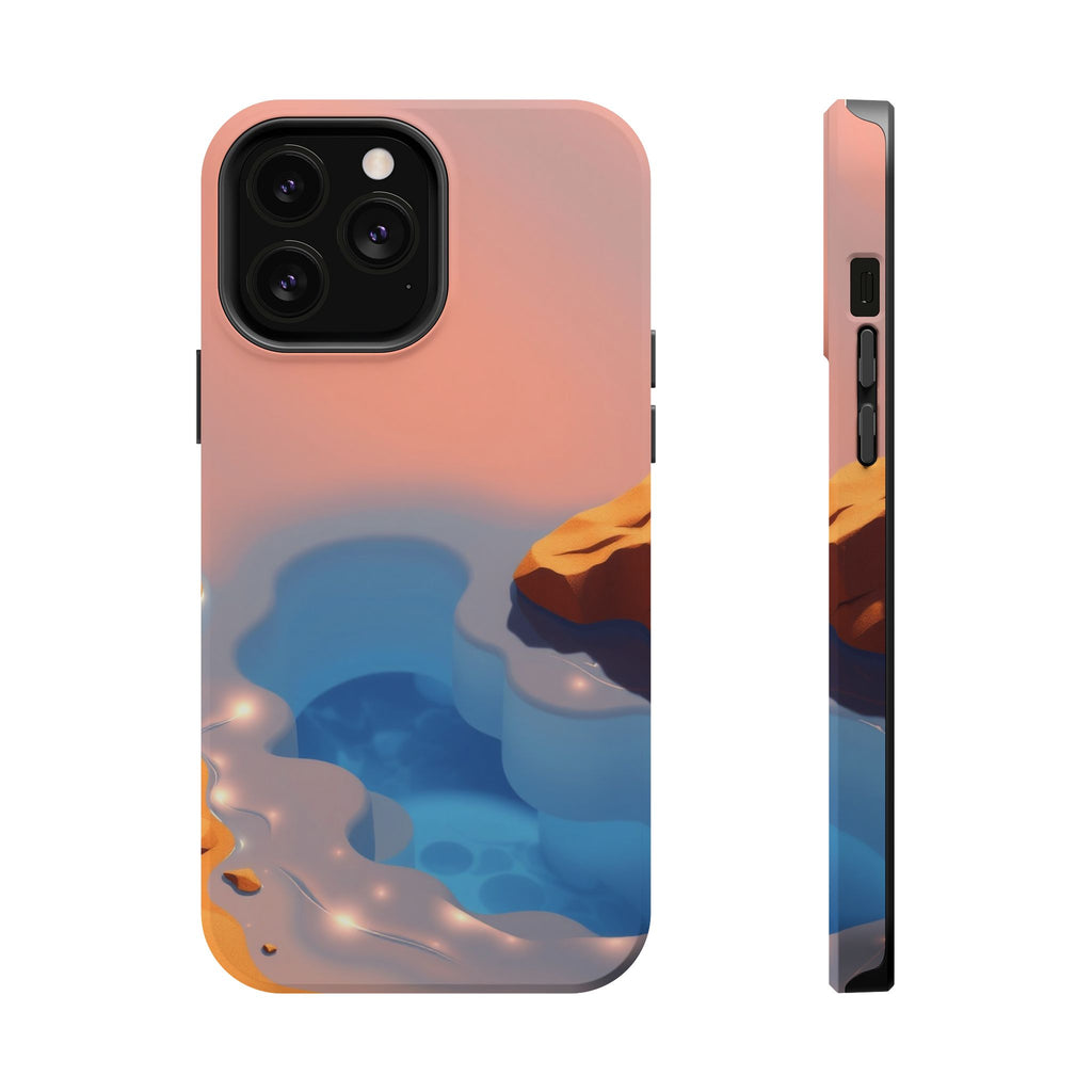 iPhone Burnt Orange And Sand Tidal Pool Slim Everyday iPhone Designer · iPhone C