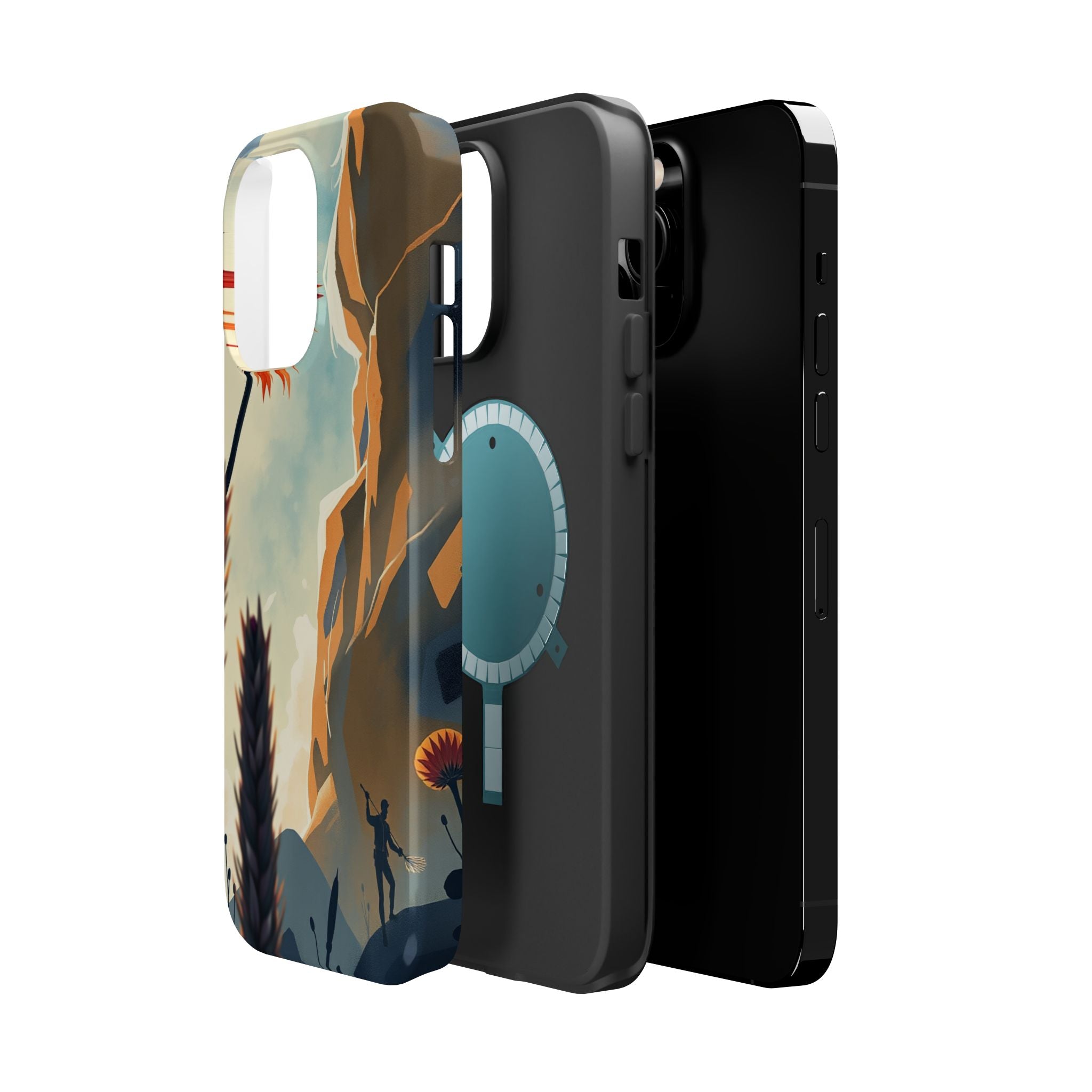 iPhone Bud Burst Vibrant Watercolor Artistic Everyday Cas Slim Snap Case · iPhon