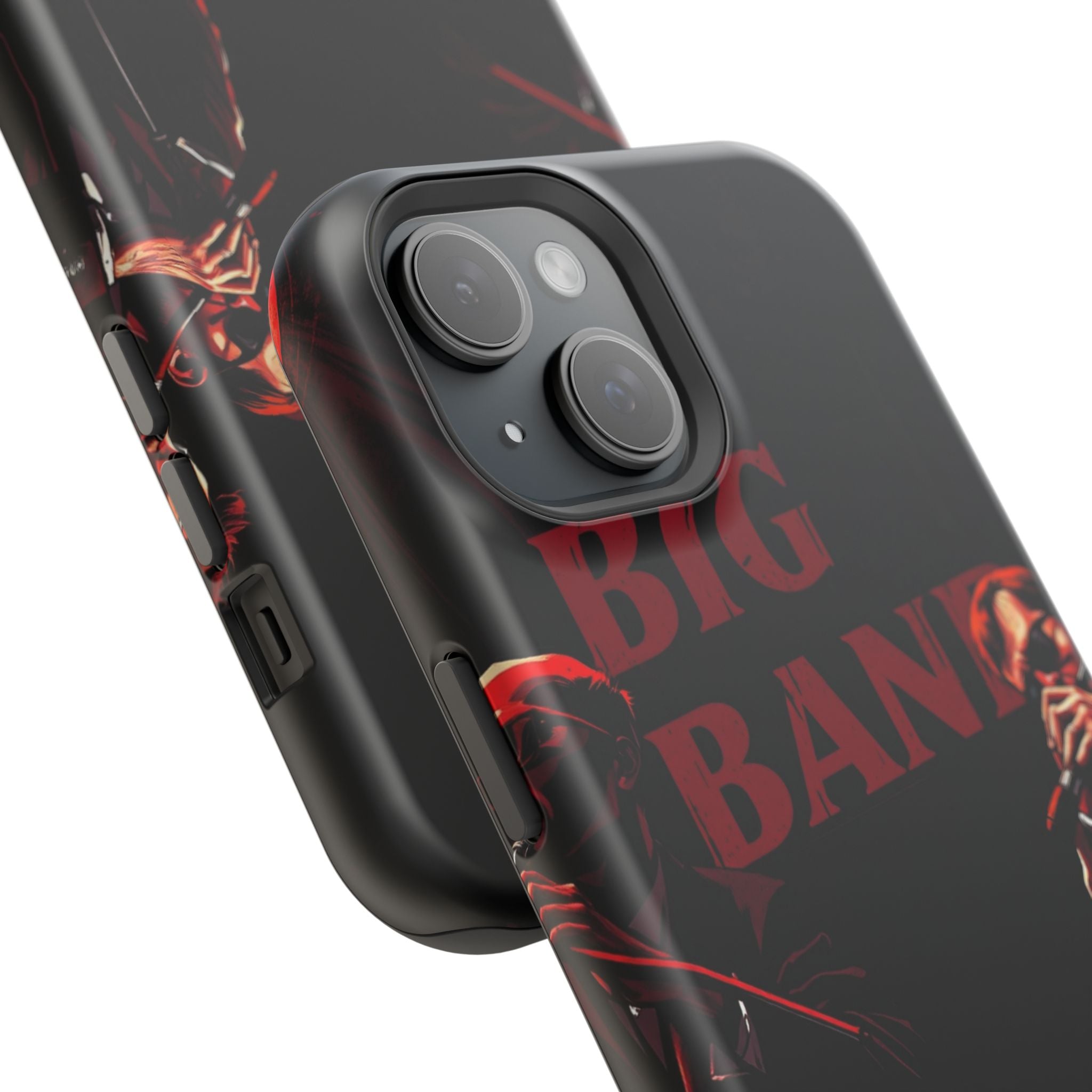 iPhone Black And Crimson Big Band Era Slim Everyday Designer Case · iPhone Case