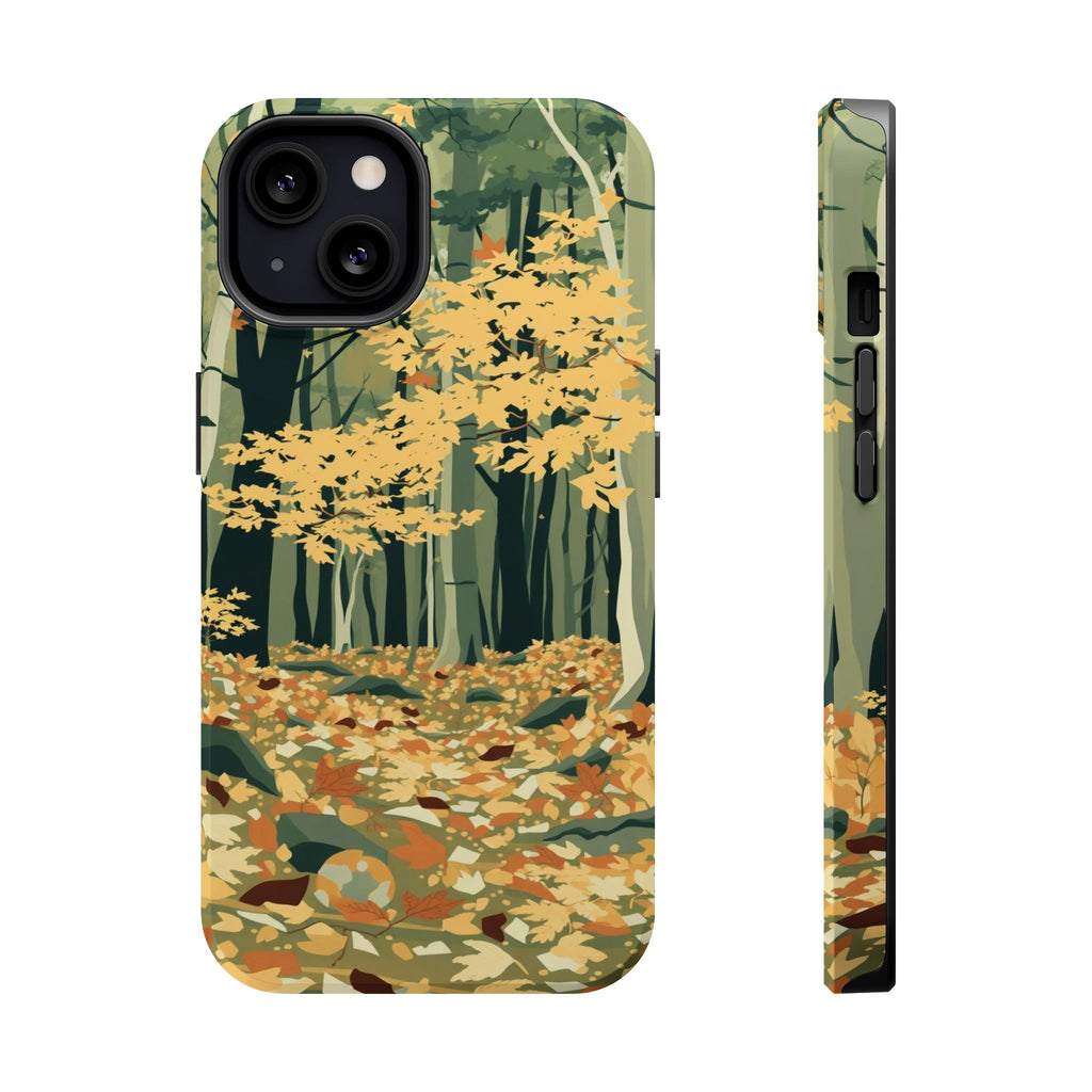 iPhone Autumn Forest Floor Abstract Geometric Slim iPhone Everyday · iPhone Case