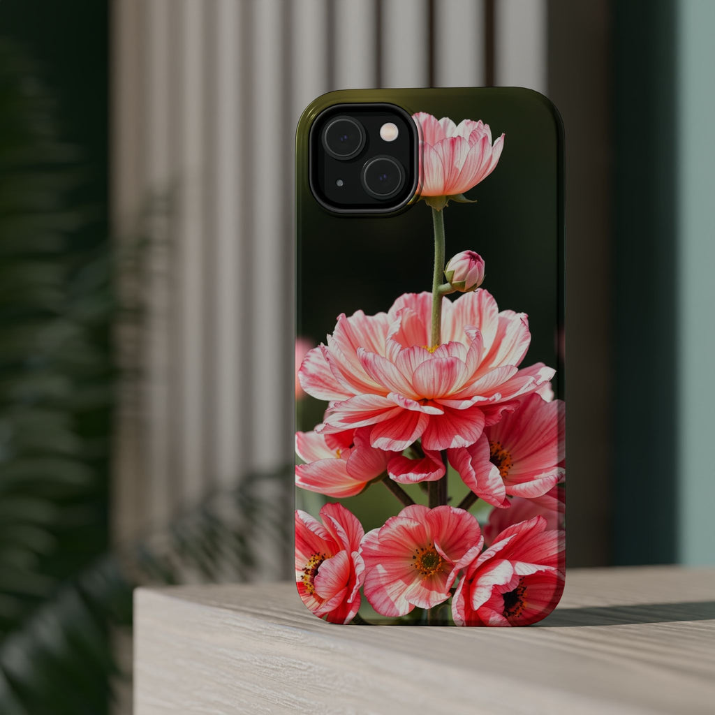 iPhone Ranunculus Stack Vibrant Watercolor Slim Snap Case · iPhone Case