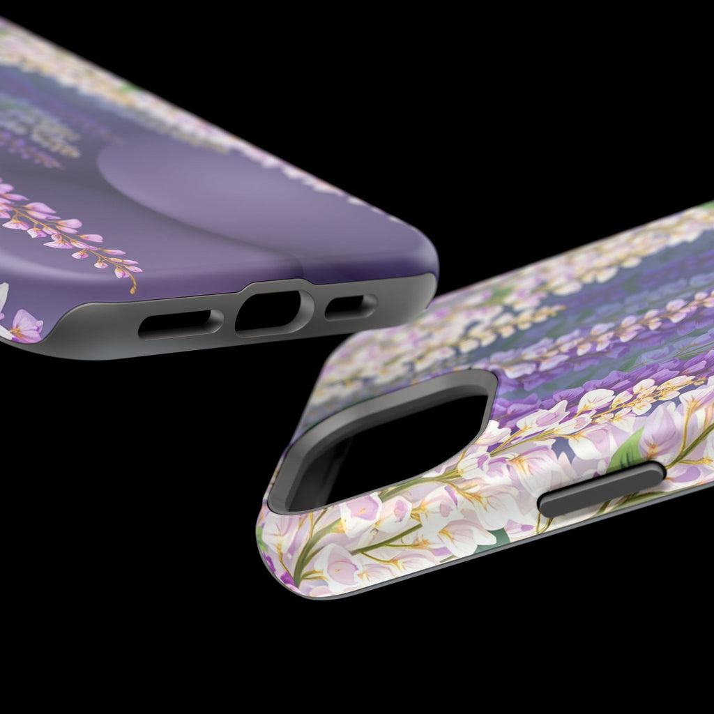 iPhone Mint And Blush Wisteria Cascade Slim Everyday Designer Case · iPhone Case