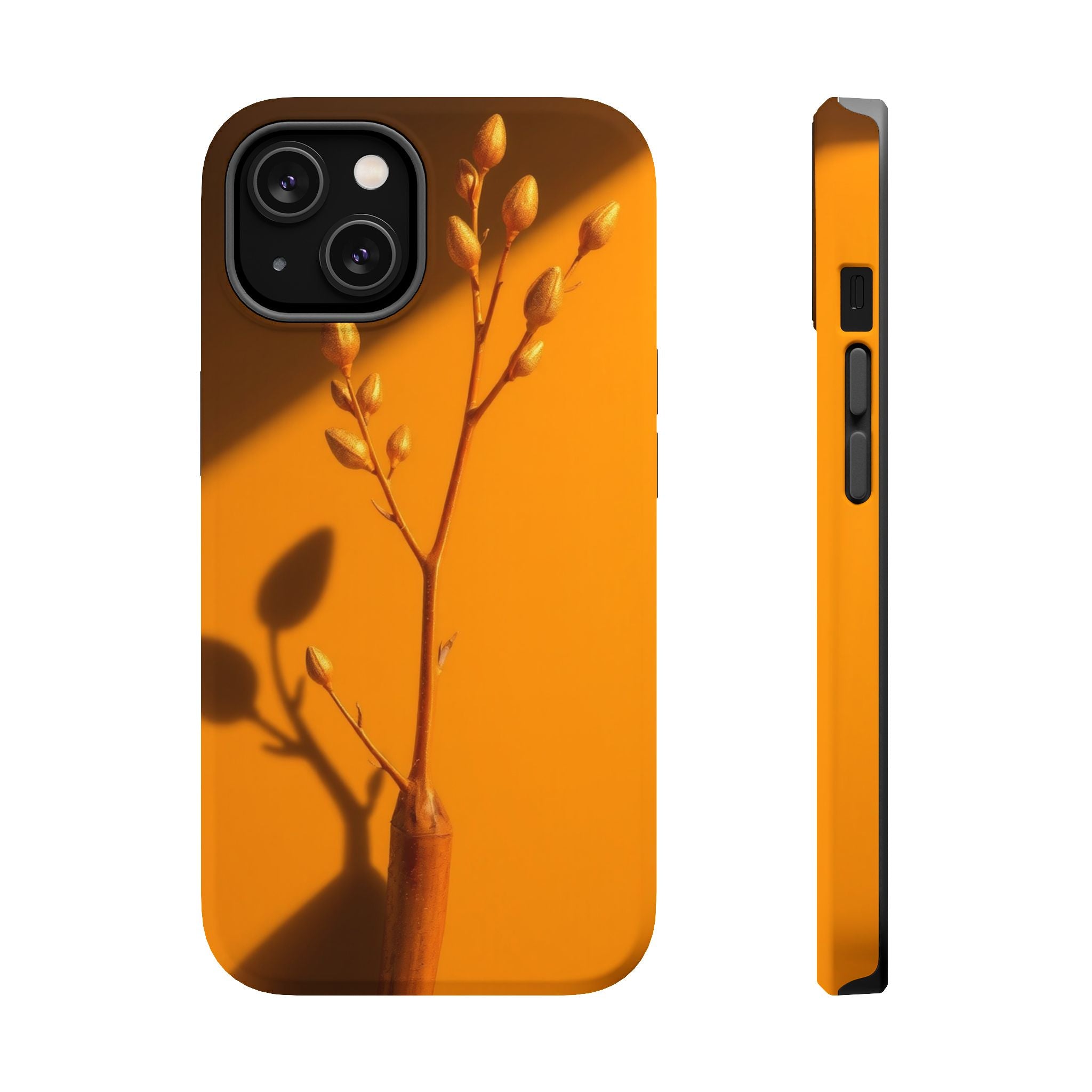 iPhone Mustard And Rust Minimalist Stem Slim Everyday iPhone Designer · iPhone C