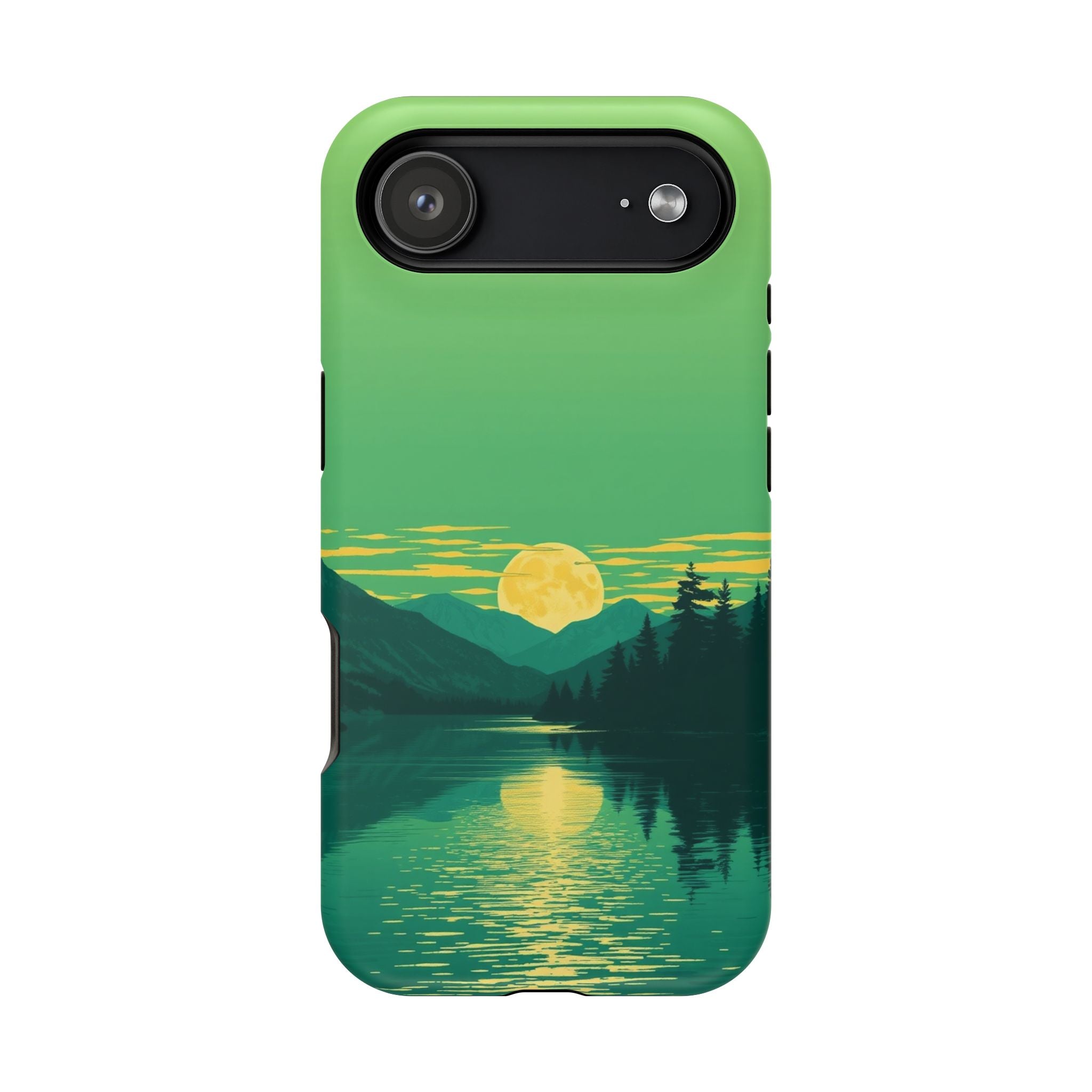 iPhone Lake at Twilight Risograph Print Slim Everyday iPhone Designer · iPhone C