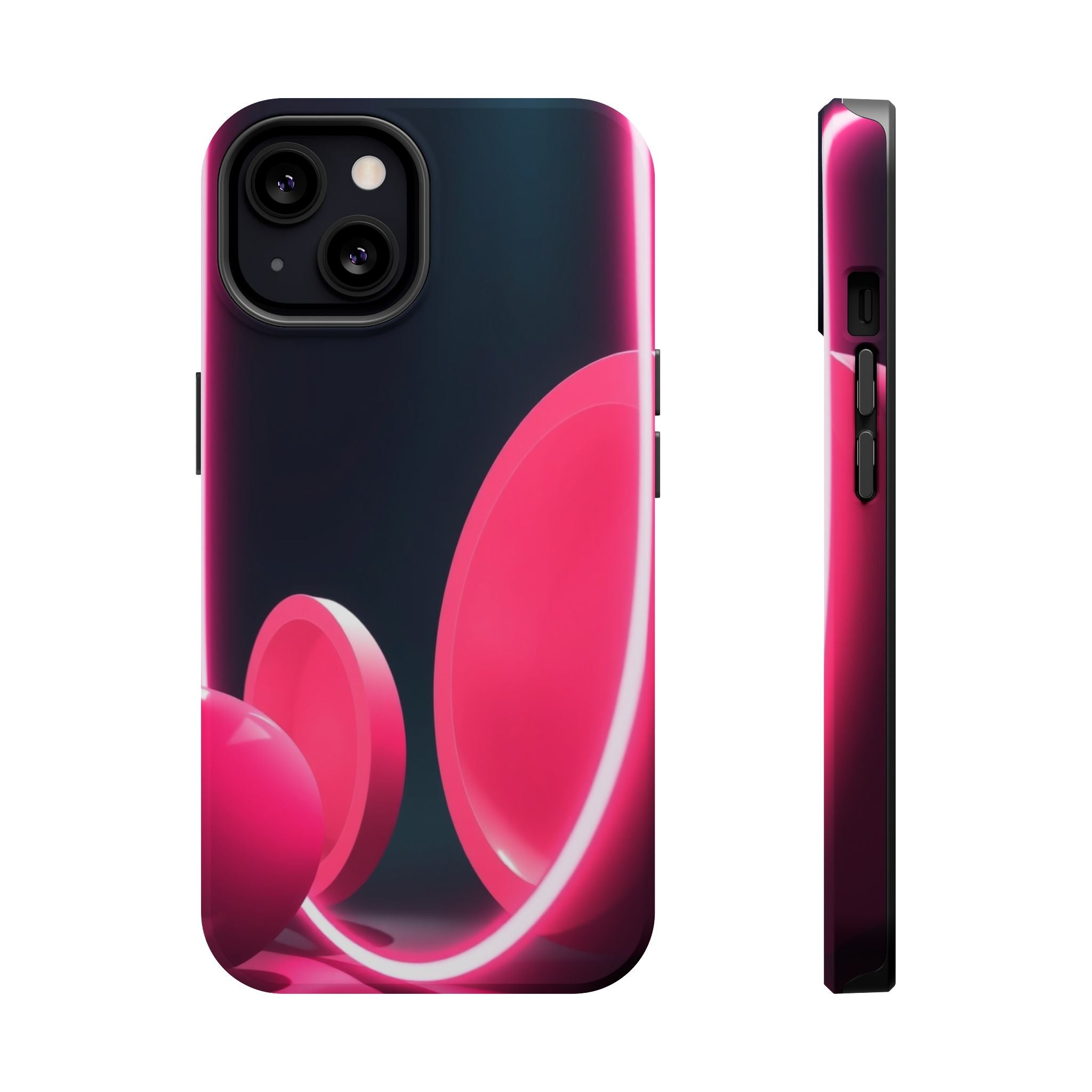 iPhone 1960s Mod Circles Neon Cyberpunk Slim Everyday Designer Case · iPhone Cas