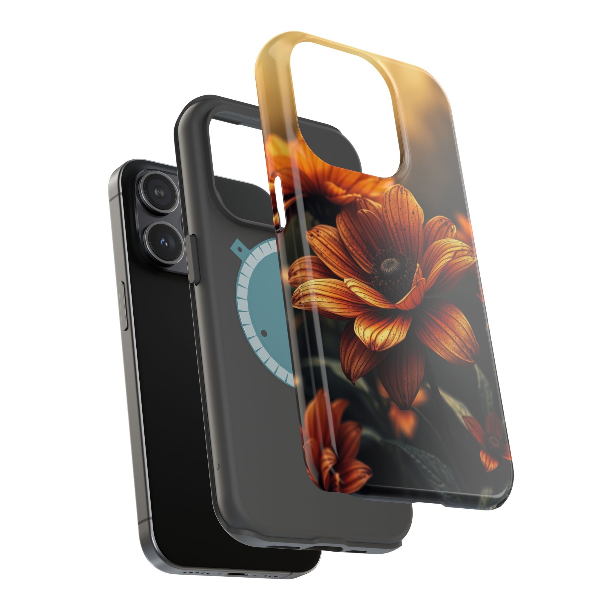 iPhone Radiant Floral Ombre Design Bold Modern Everyday Snap Case · iPhone Case