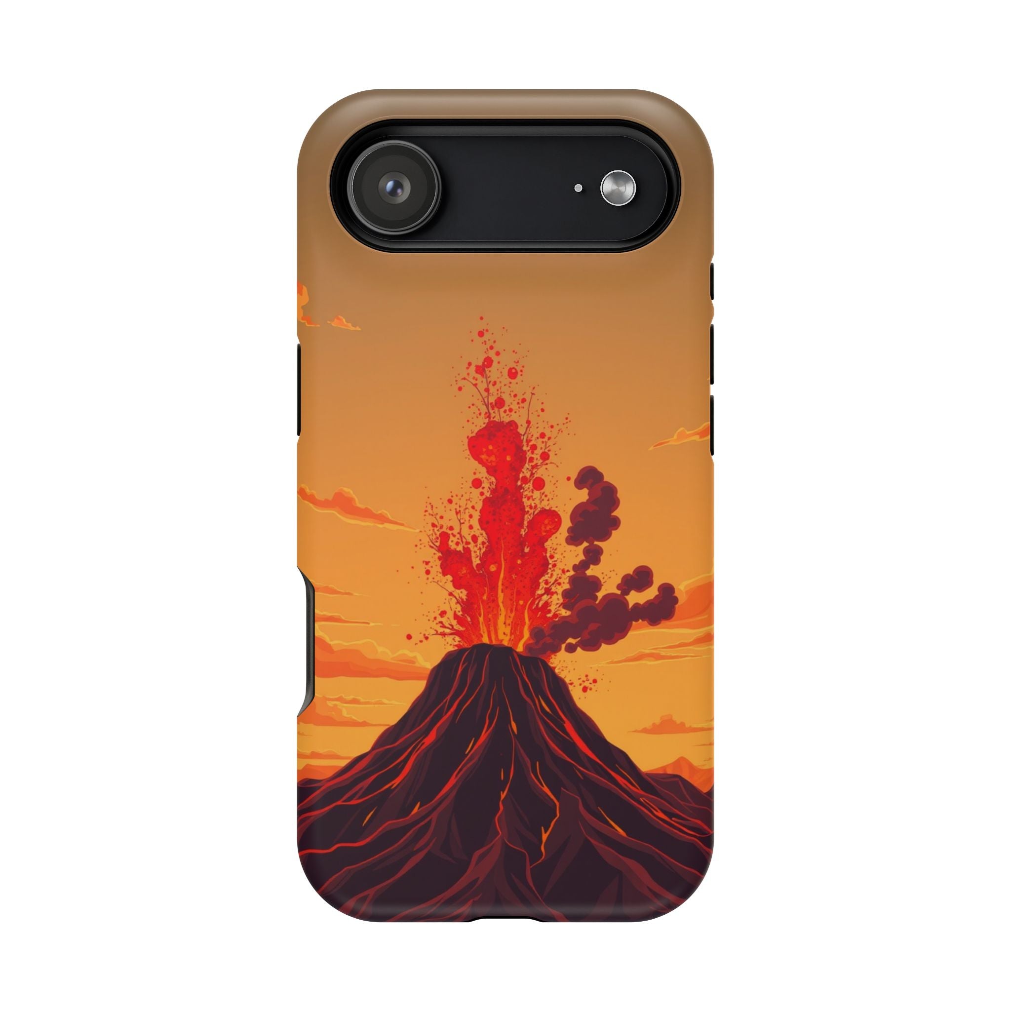 iPhone Sunset Amber And Peach Volcanic Eruption Soft iPhone Finish · iPhone Case
