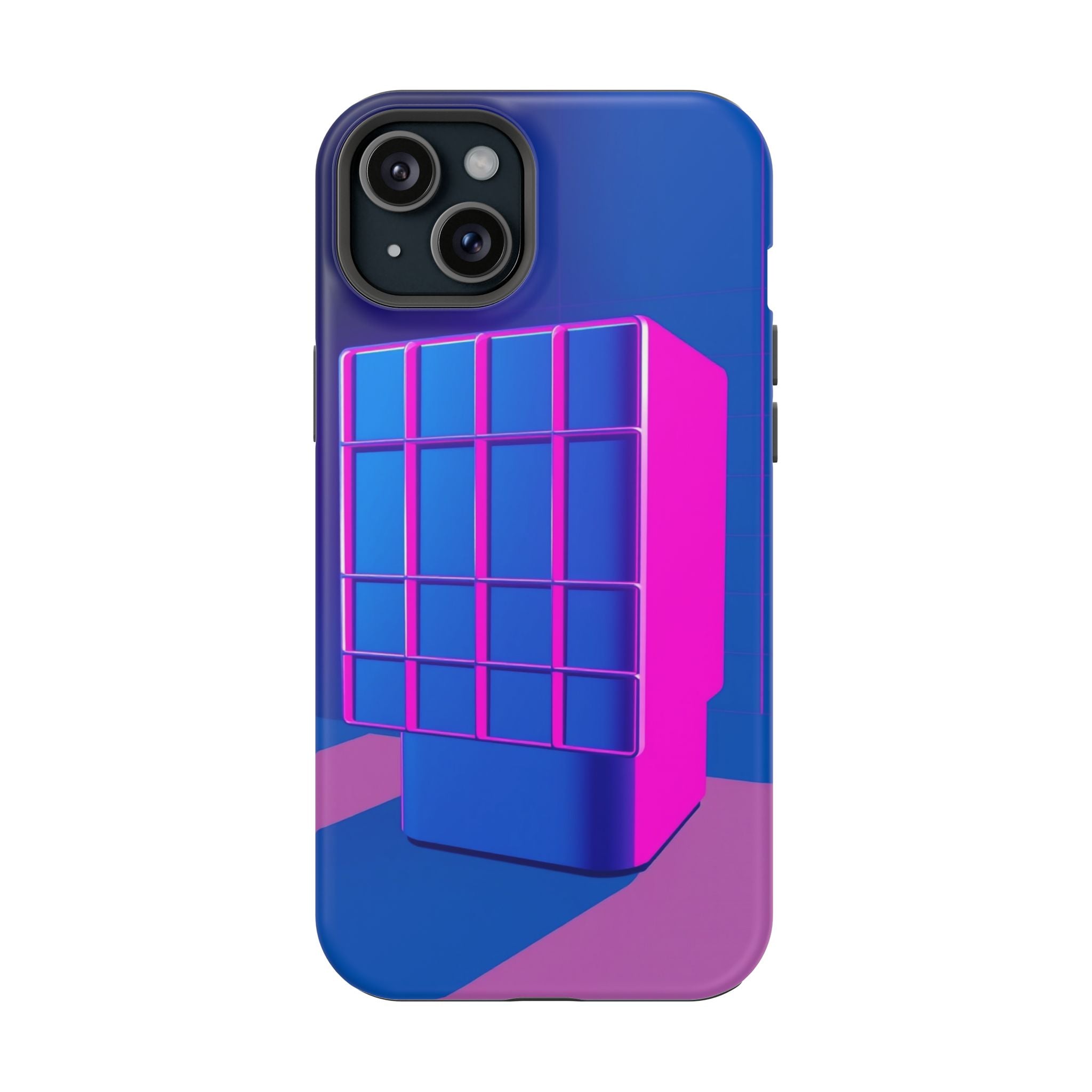 iPhone Earthy 80s Grid Synthwave Design Slim Everyday Designer Case · iPhone Cas