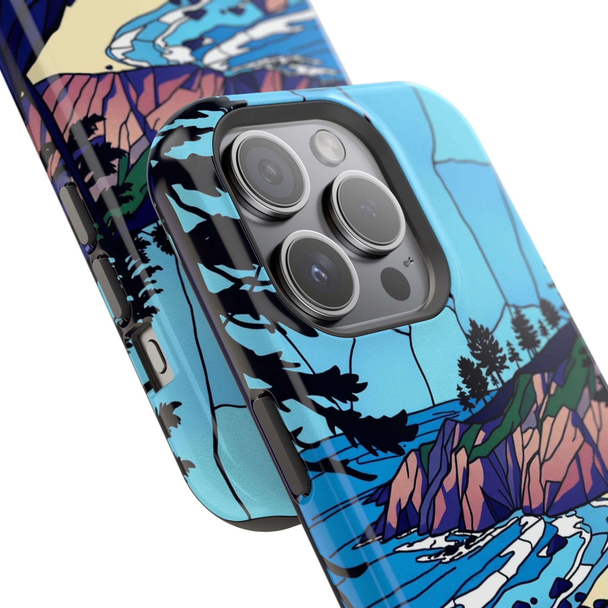 iPhone Indigo And Violet Pebble Beach Slim Everyday iPhone 11 Designer · iPhone