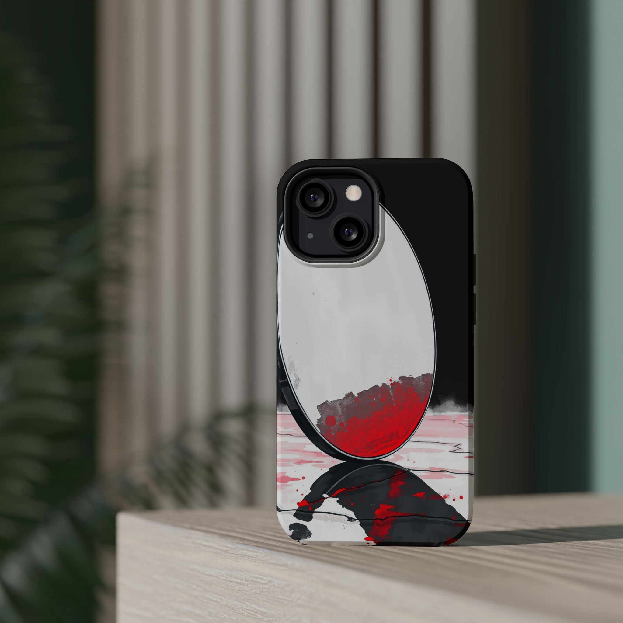 iPhone Earthy Salt Flat Mirror Design Slim Everyday Designer Case · iPhone Case