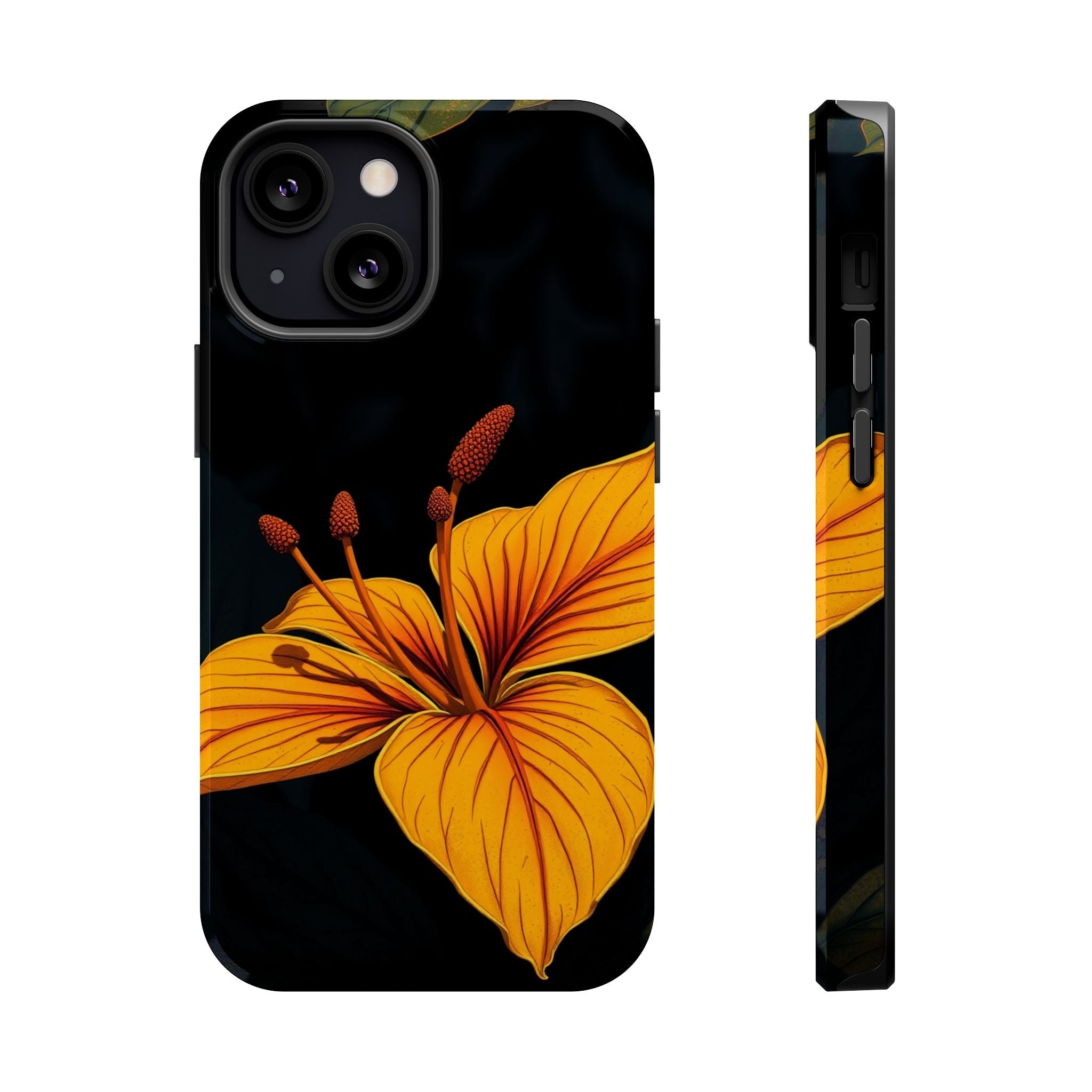 iPhone Earthy Tropical Bloom Design Artistic Everyday Cas Slim Snap Case · iPhon