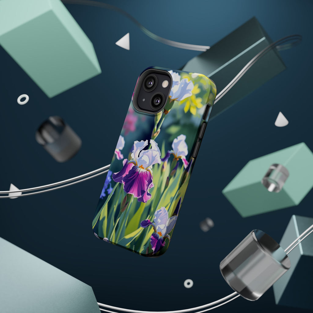 iPhone Vibrant Iris Garden Design Bold Modern Everyday Snap Case · iPhone Case