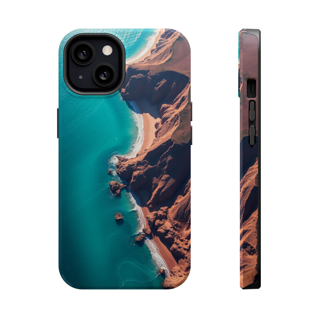 iPhone Shoreline Aerial Abstract Geometric Slim iPhone Everyday · iPhone Case