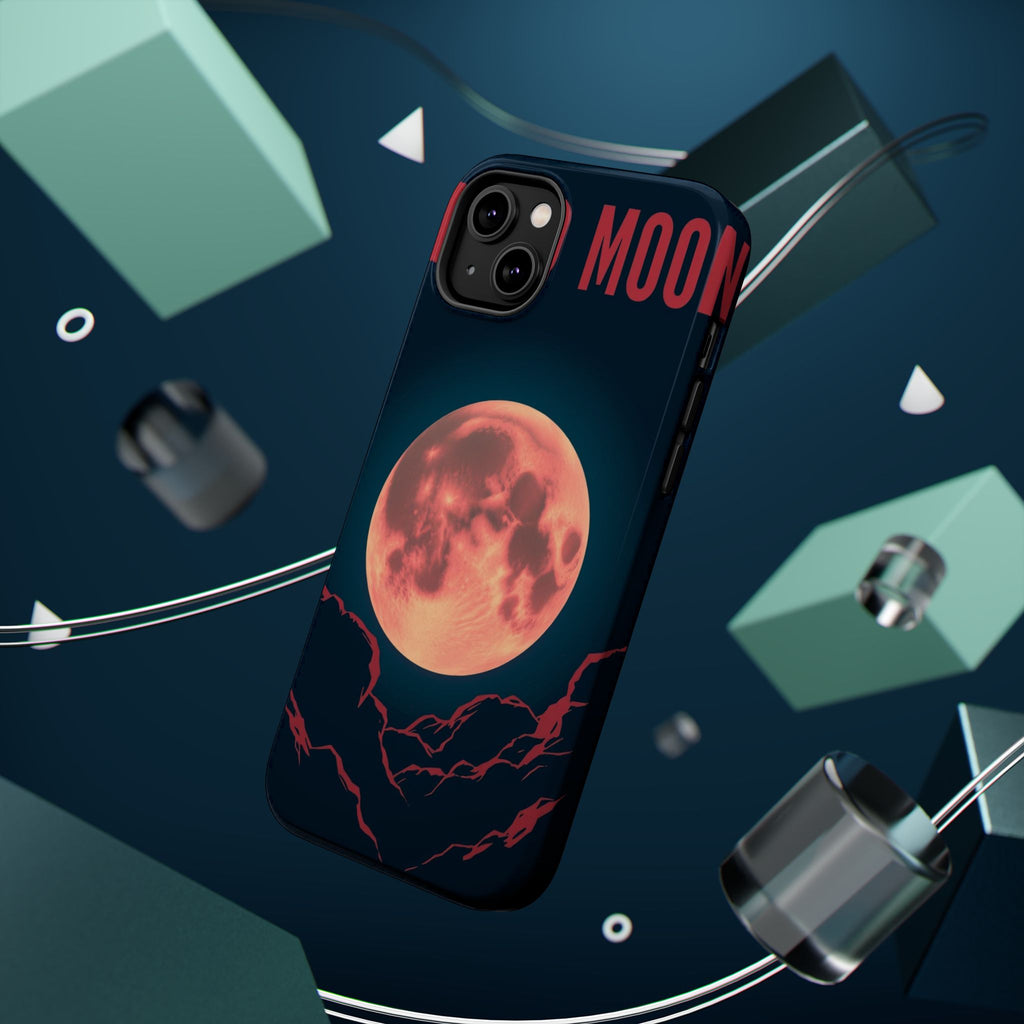iPhone Blood Moon Rise Vintage Retro Poster Slim Everyday Designer Case · iPhone