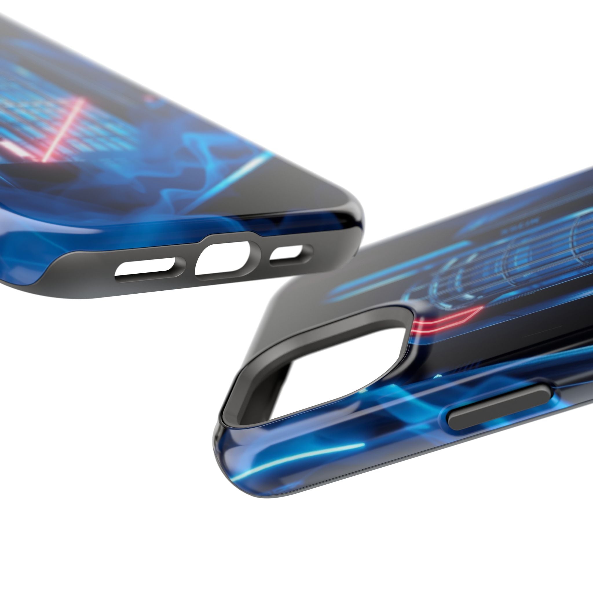 iPhone Midnight Blue And Silver Bauhaus Composition Slim Snap Case · iPhone Case