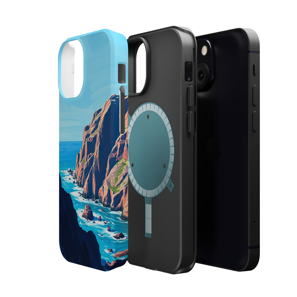 iPhone Rocky Coastline Oil Painting Impressionist iPhone Clean Minimal · iPhone