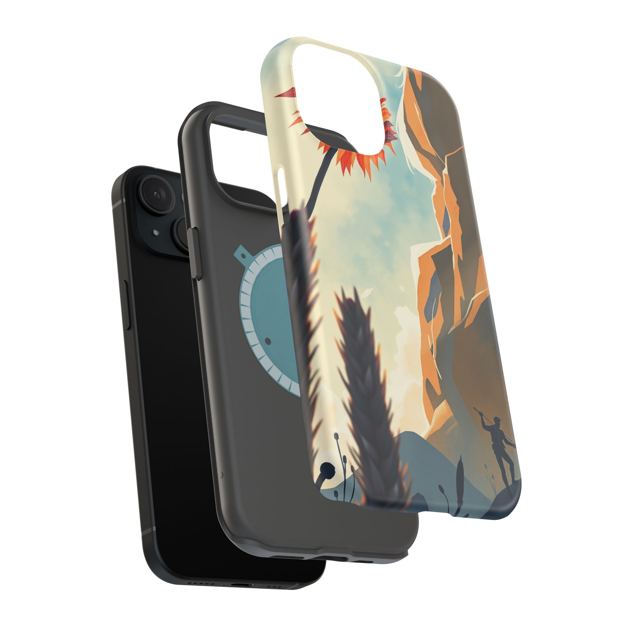 iPhone Bud Burst Vibrant Watercolor Artistic Everyday Cas Slim Snap Case · iPhon