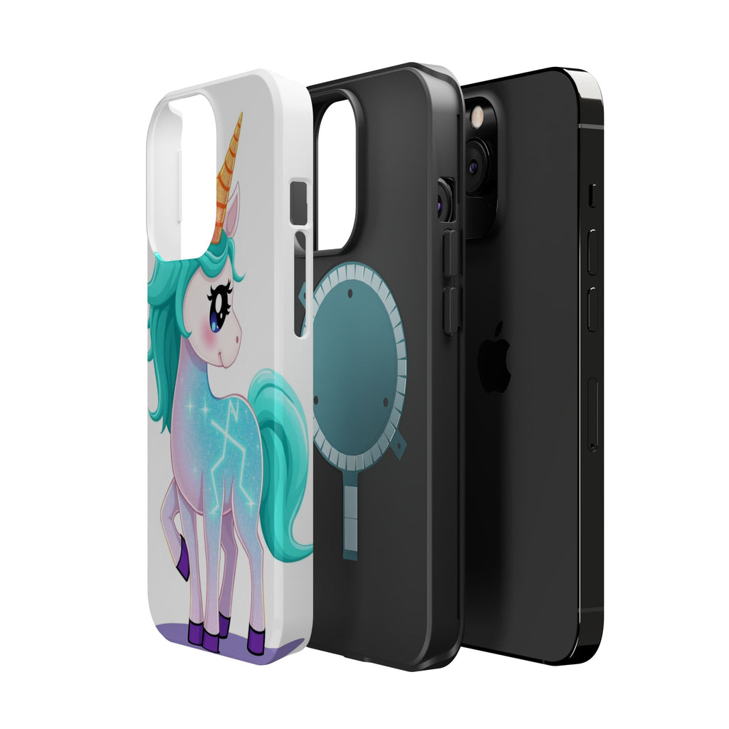 iPhone Turquoise Sparkle Unicorn Kids Fun iPhone Phone Case Gift · iPhone Case