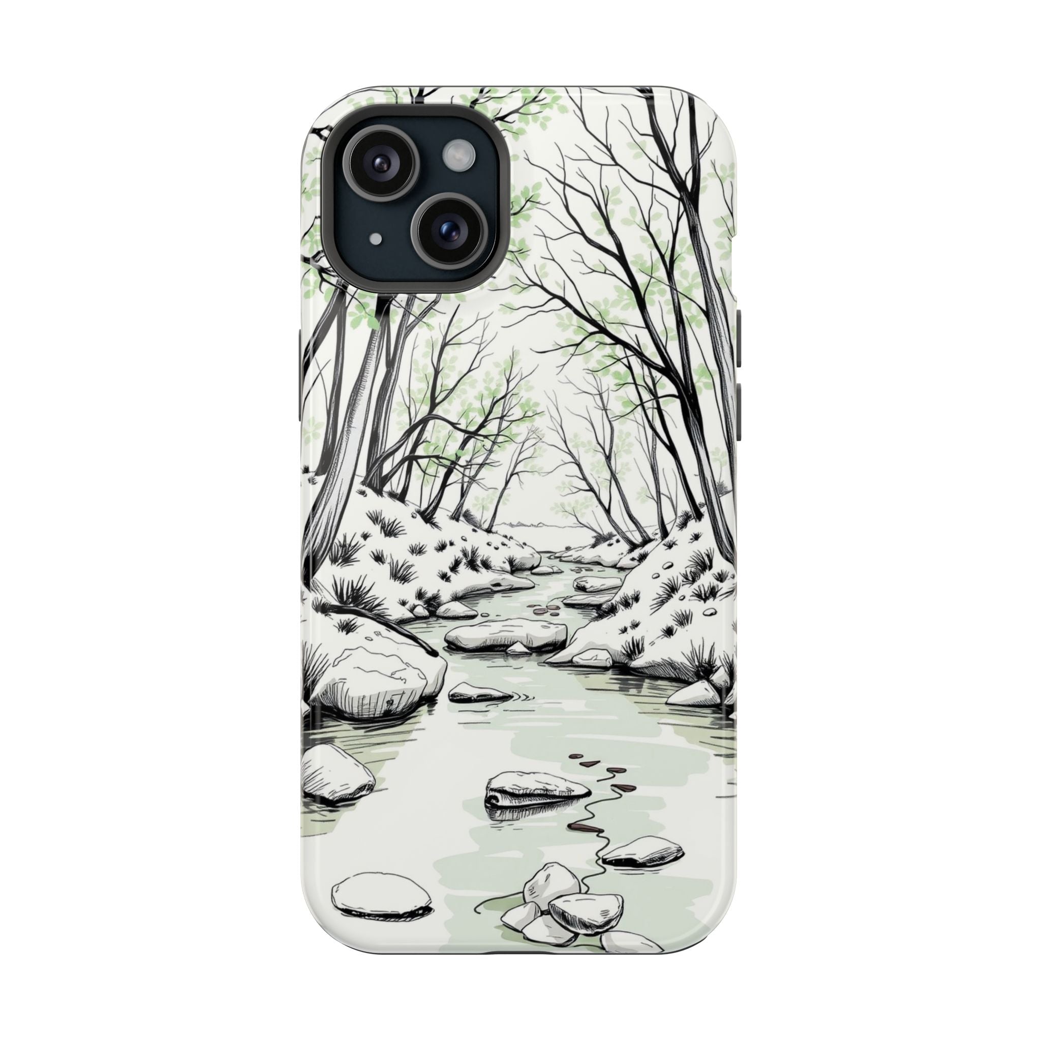 iPhone Sage And Ivory Spring Creek Bold Modern Everyday Snap Case · iPhone Case