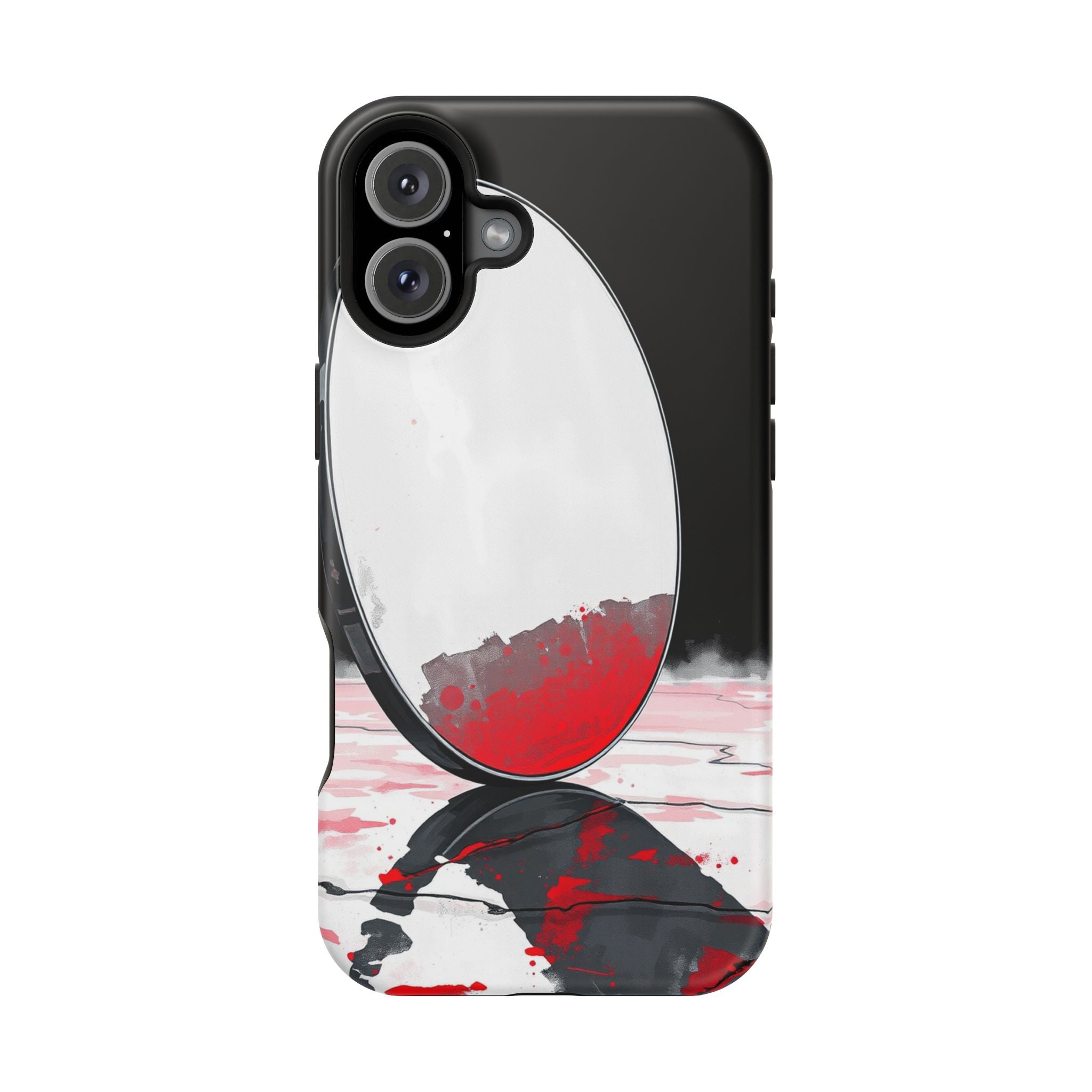 iPhone Earthy Salt Flat Mirror Design Slim Everyday Designer Case · iPhone Case