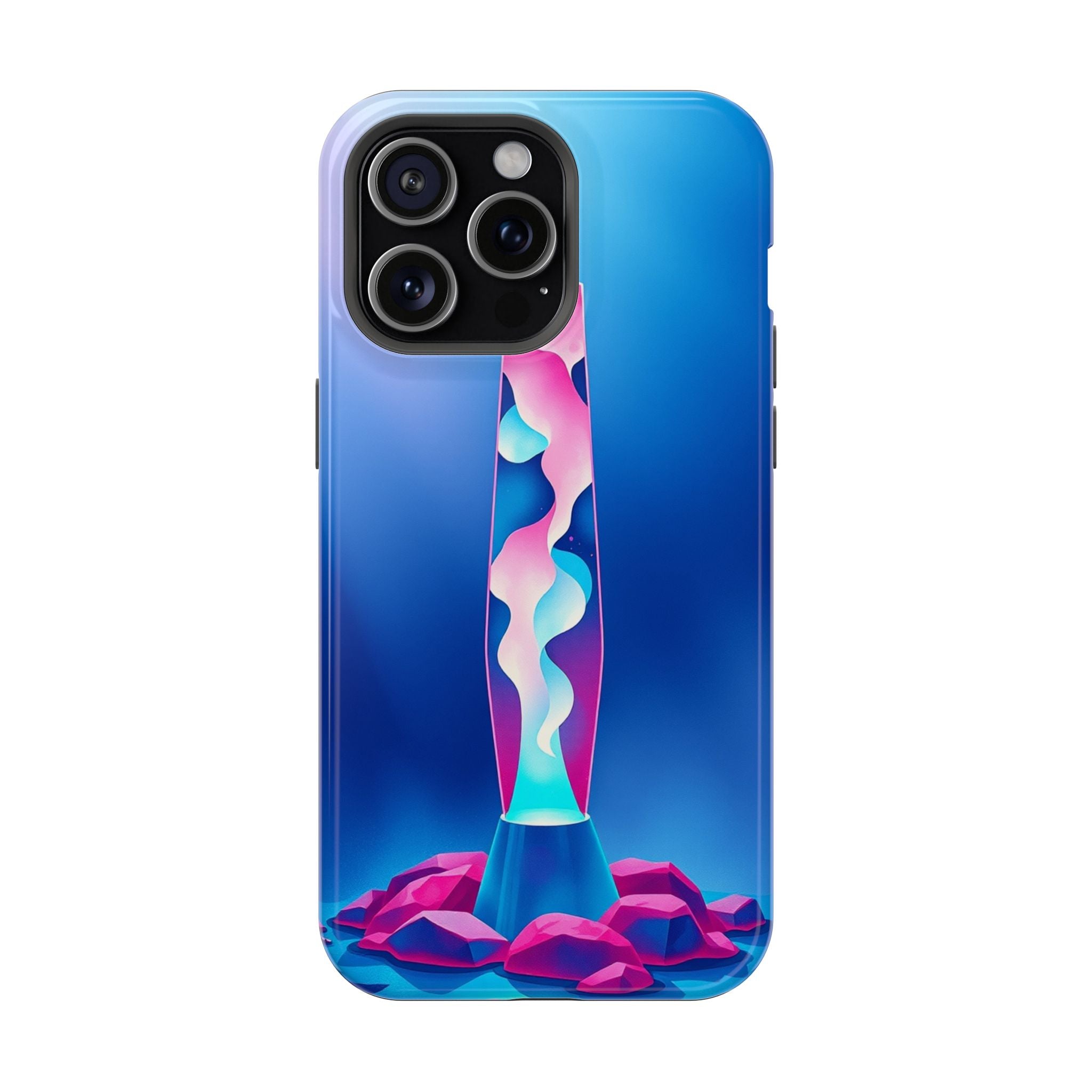 iPhone Cyan And Magenta Lava Lamp Flow Slim Everyday Designer Case · iPhone Case