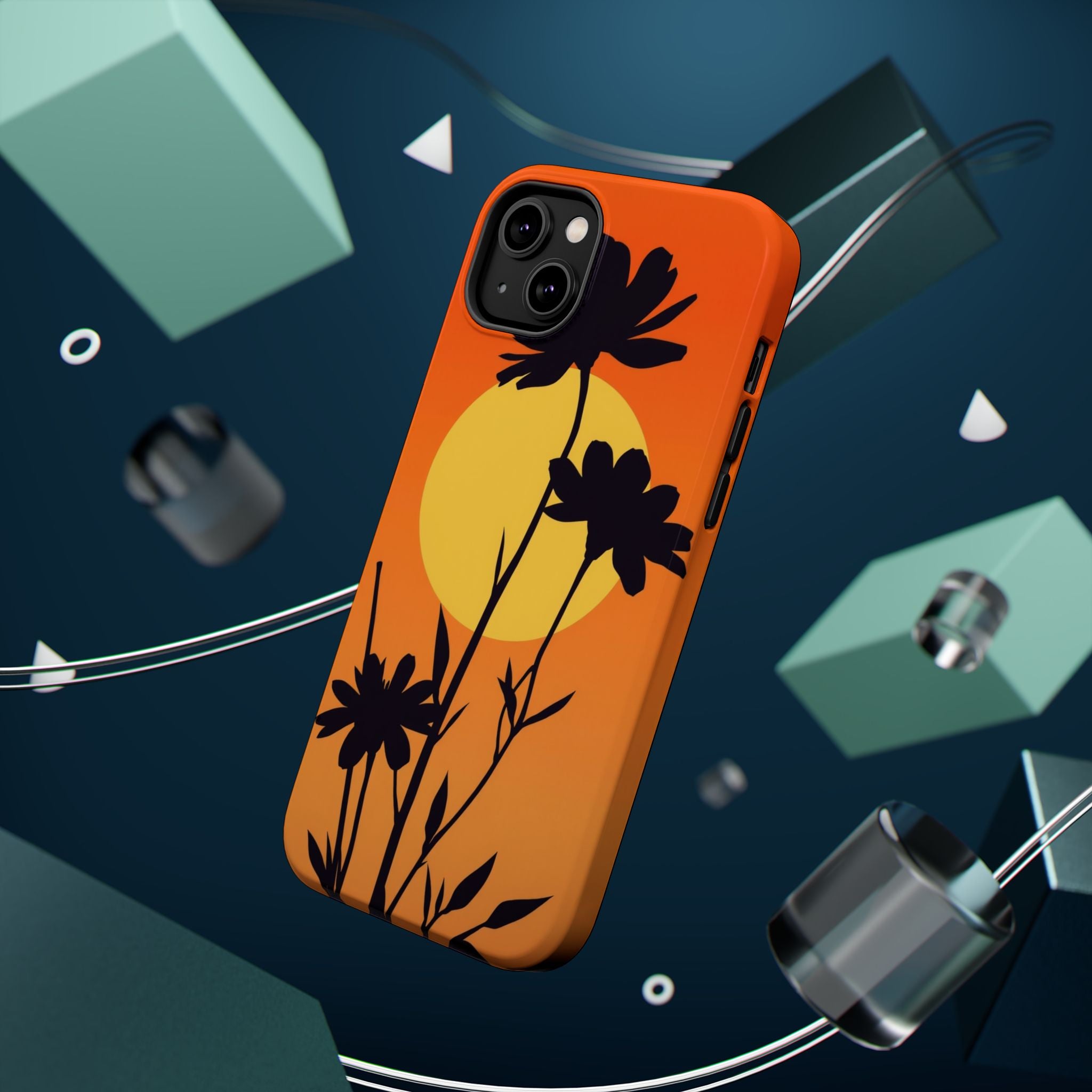 iPhone Vibrant Floral Silhouette Design Slim Everyday iPhone Designer · iPhone C