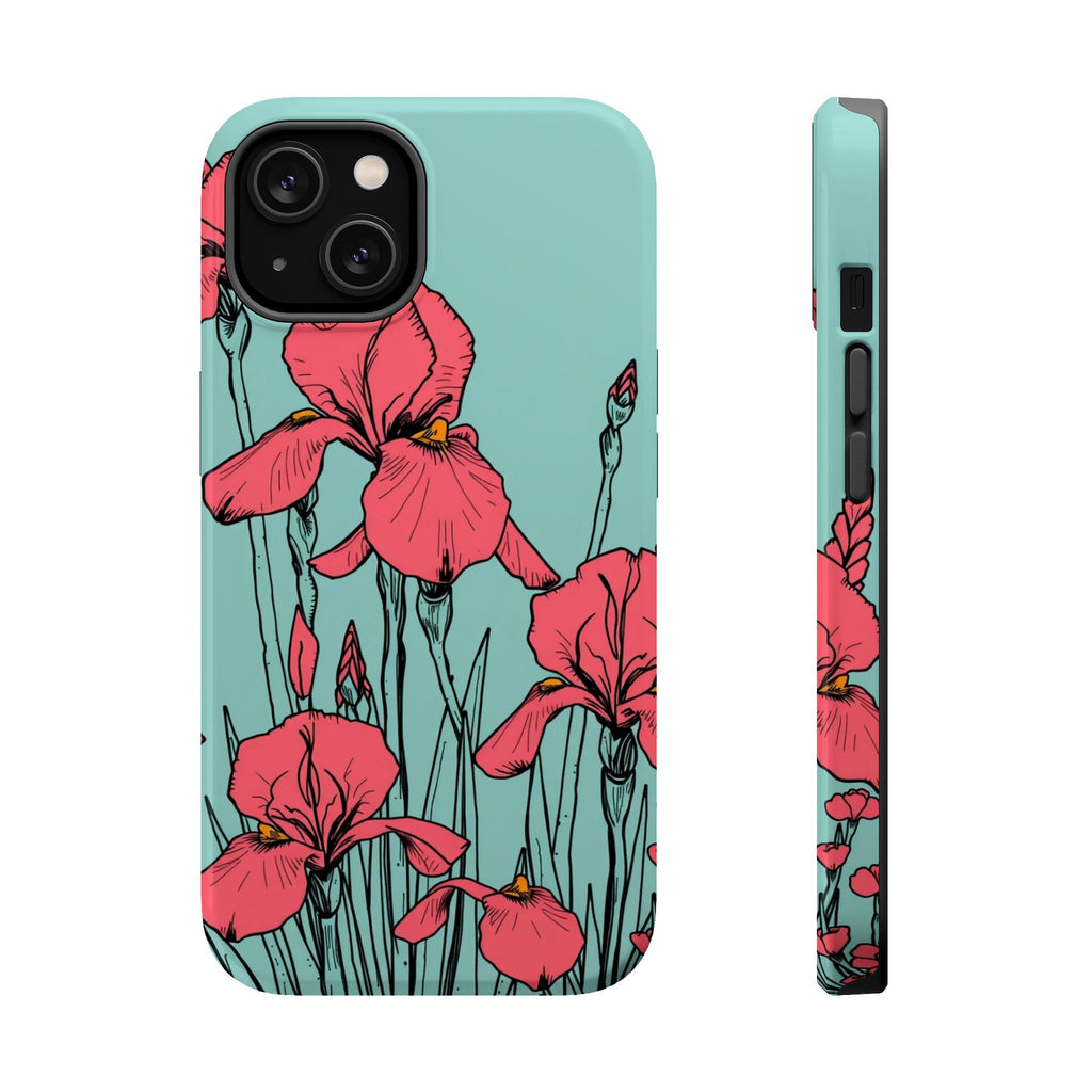 iPhone Iris Garden Bold Art Slim Everyday Designer Case · iPhone Case Quiet Mood
