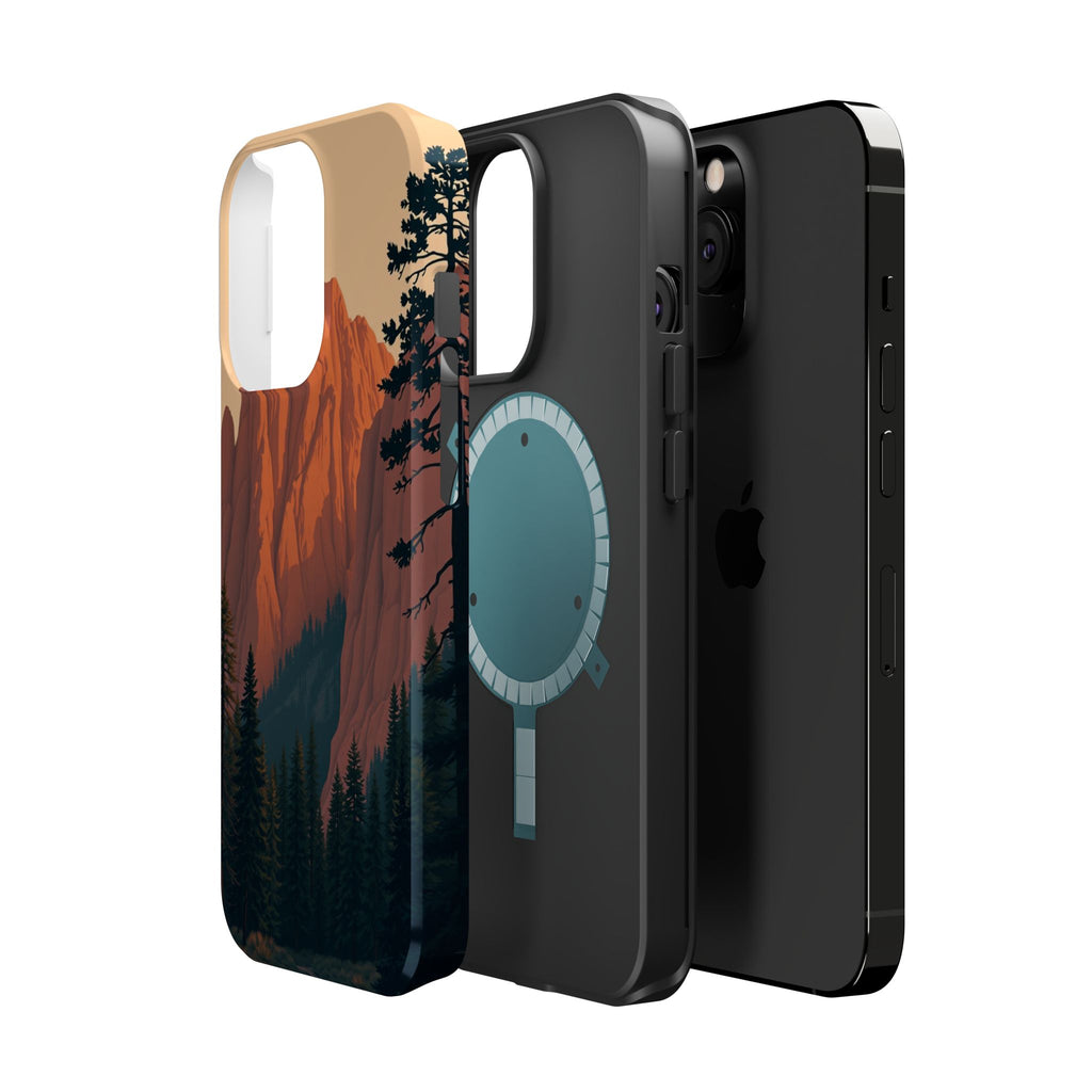 iPhone Serene Pine Ridge Design 18 Bold Modern Everyday Snap Case · iPhone Case