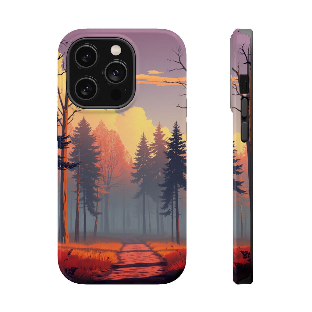 iPhone Vibrant Misty Forest Path Design Slim Everyday iPhone Designer · iPhone C
