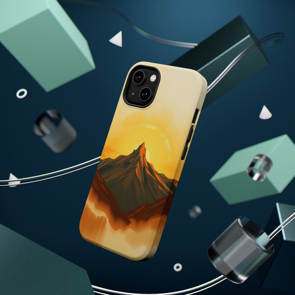 iPhone Mustard And Rust Mountain at Sunrise Slim iPhone Everyday · iPhone Case