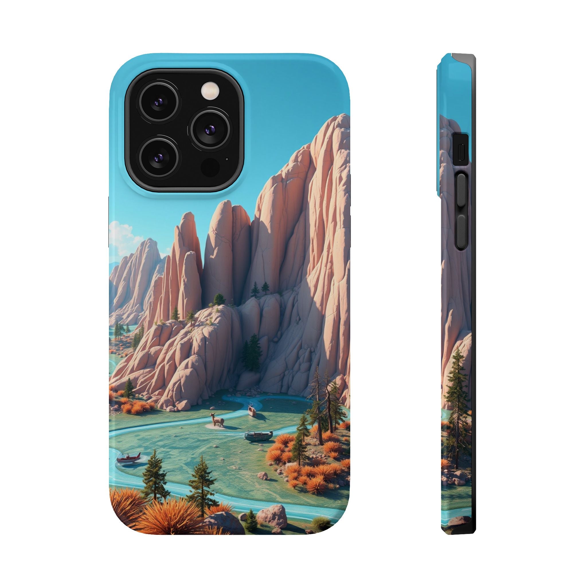 iPhone Pine Ridge Electric Art Slim Everyday Designer Case · iPhone Case