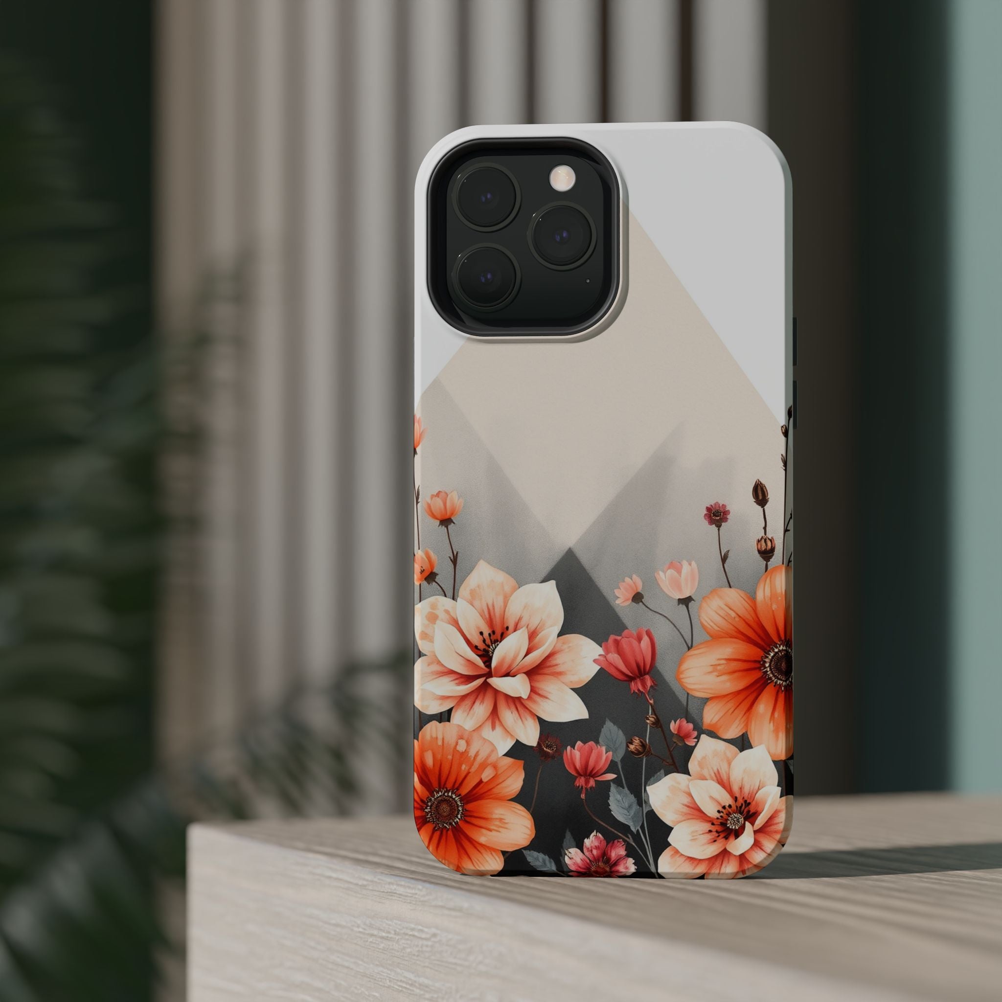 iPhone Floral Geometric Vibrant Design Slim Snap Case · iPhone Case