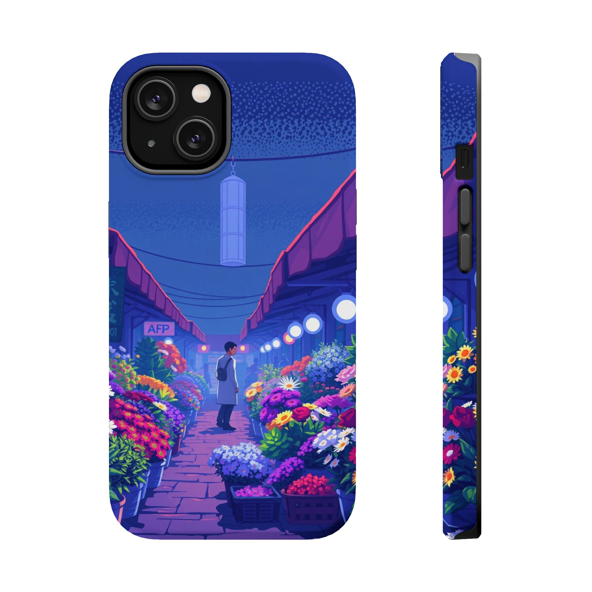 iPhone Flower Market Electric Art Bold Modern Everyday Snap Case · iPhone Case