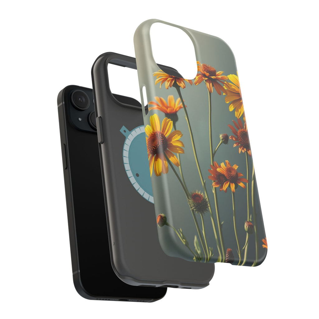iPhone Mustard And Rust Wildflower Bunch Slim Everyday iPhone Designer · iPhone