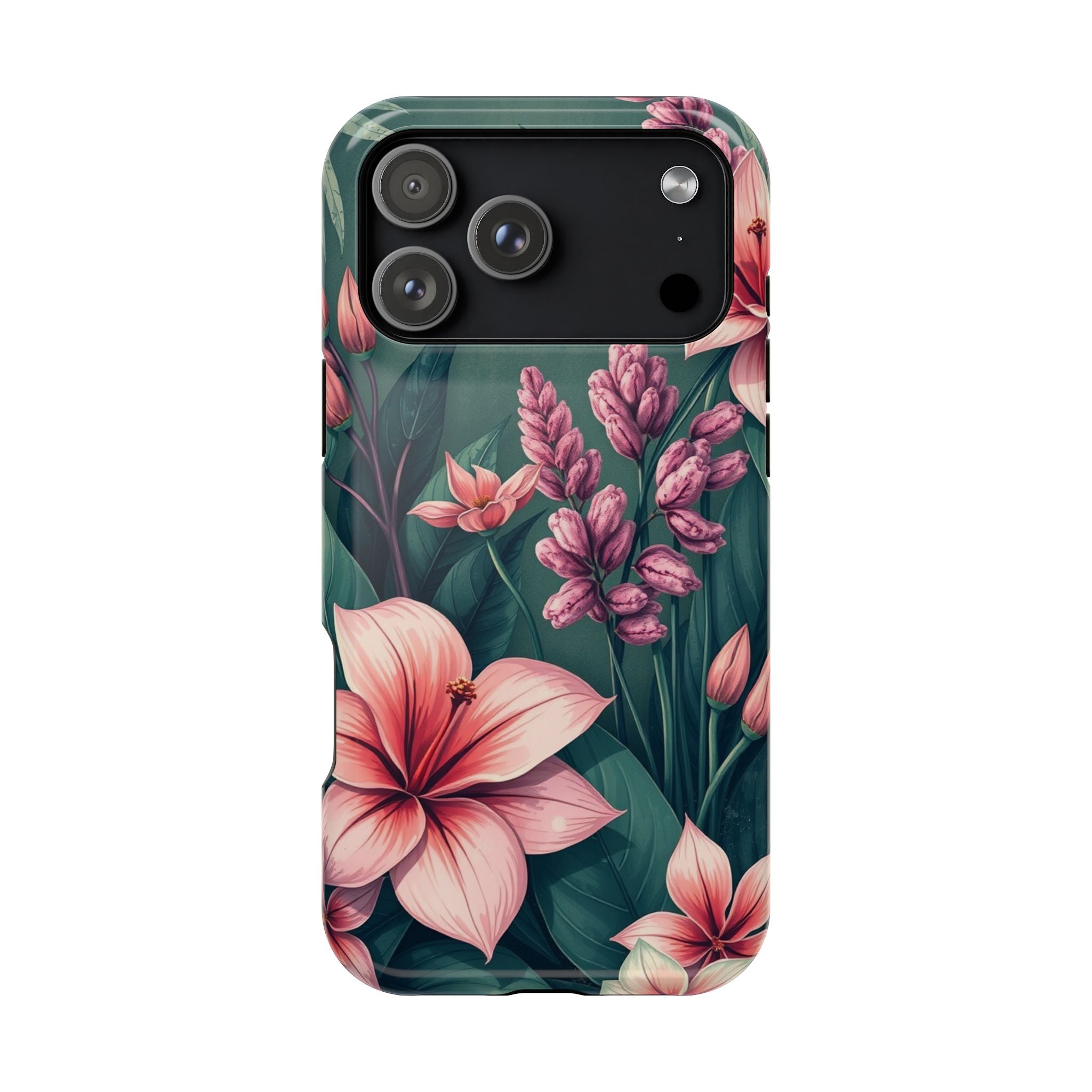 iPhone Mint And Blush Jungle Floral Slim Everyday Designer Case · iPhone Case