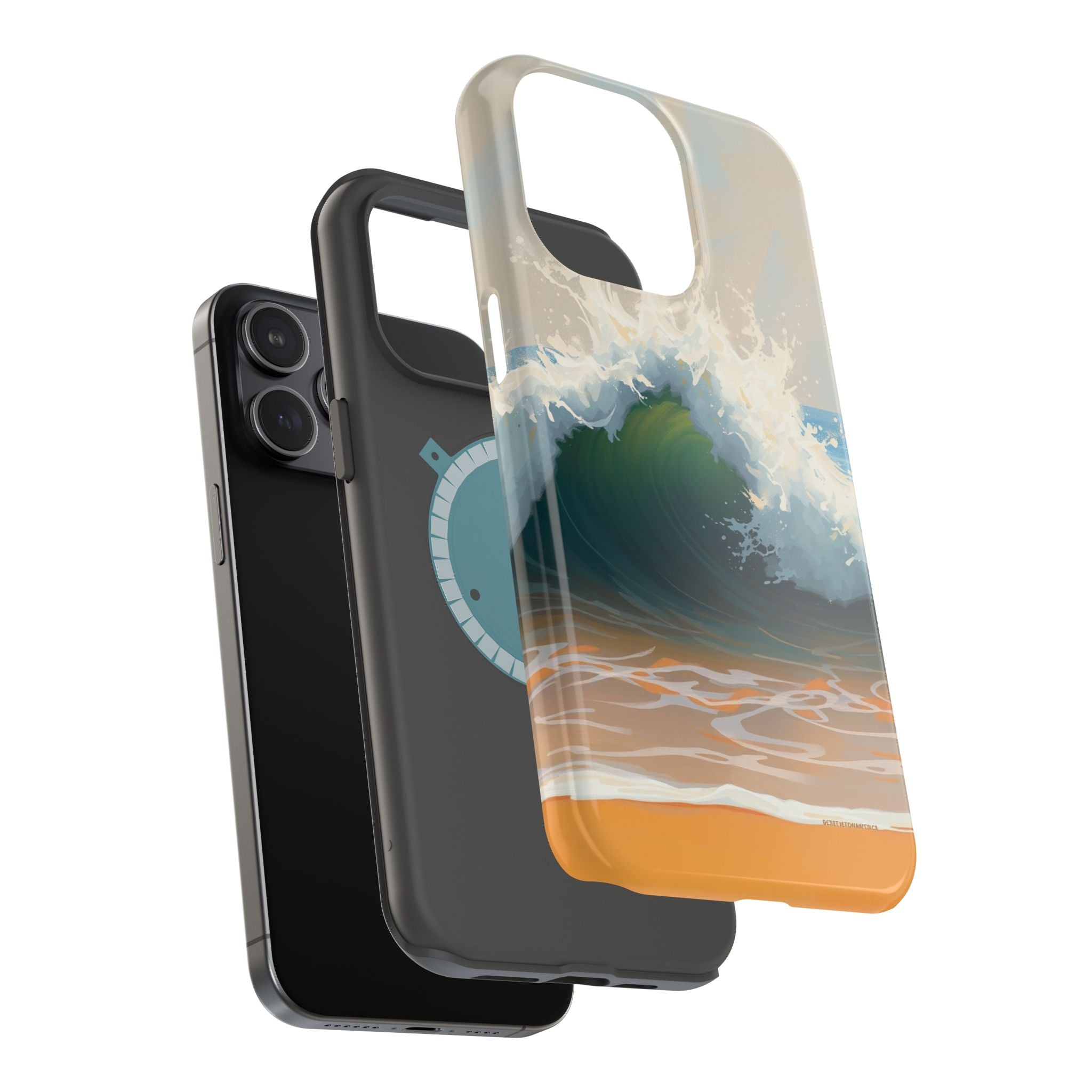 iPhone Radiant Ocean Wave Crash Design Slim Everyday Designer Case · iPhone Case