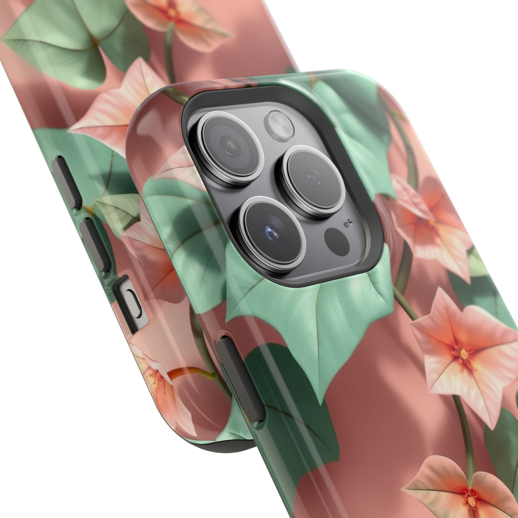 iPhone Mint And Blush Art Nouveau Vine Slim Everyday Designer Case · iPhone Case