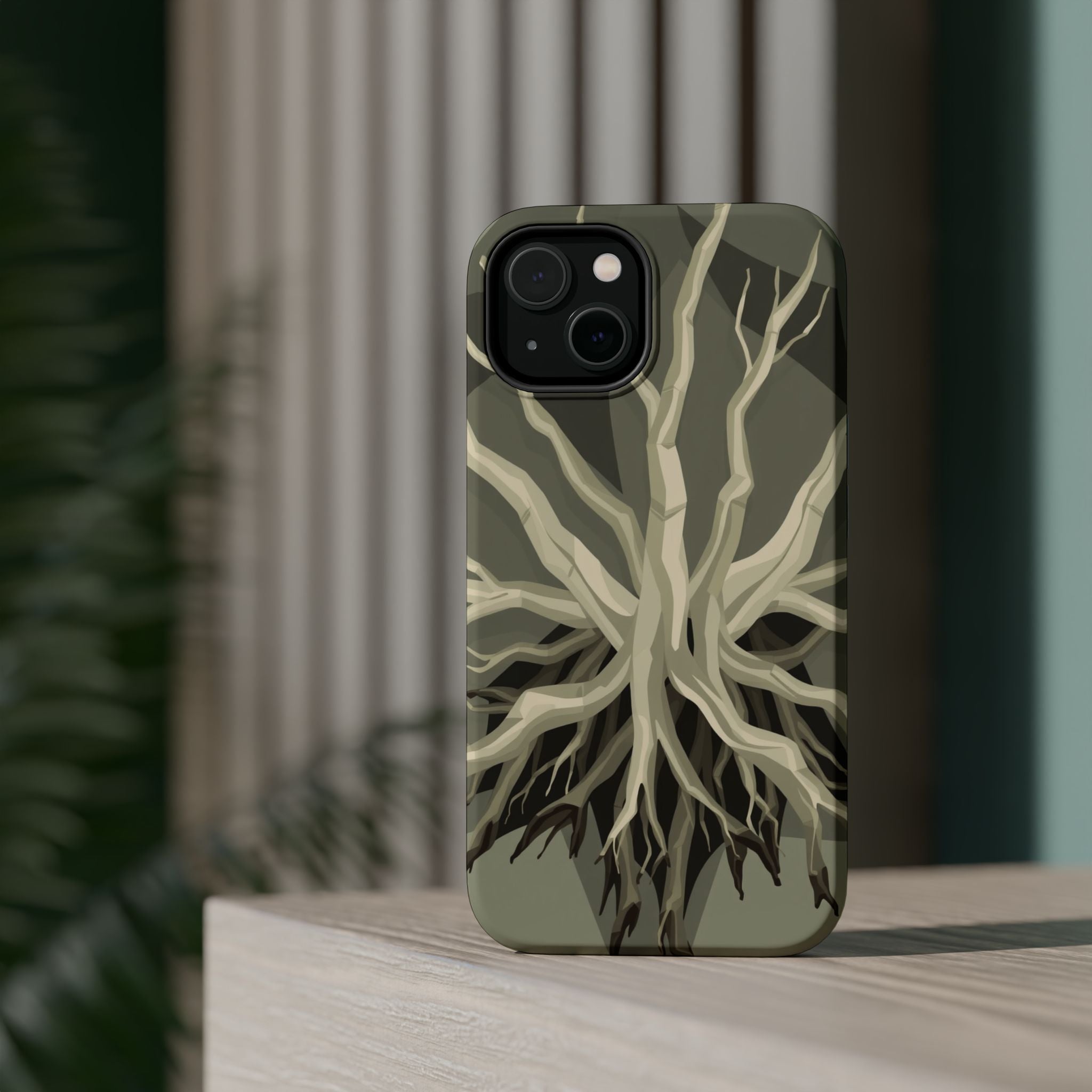iPhone Sage And Ivory Mangrove Roots Slim Everyday Designer Case · iPhone Case