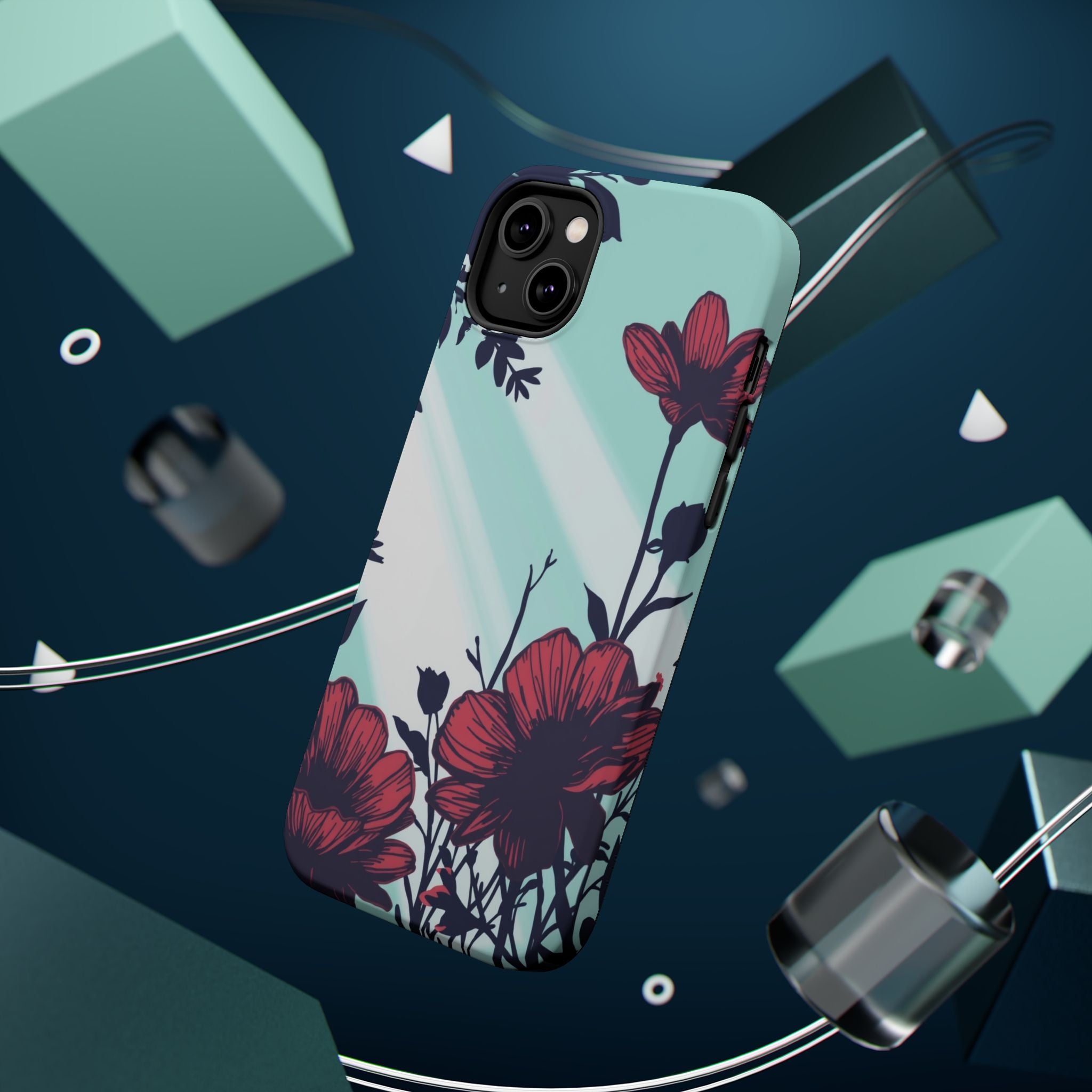 iPhone Floral Silhouette Cinematic Art Slim Everyday Designer Case · iPhone Case